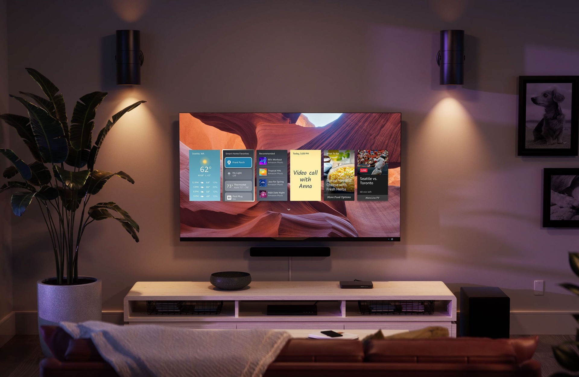 slide 5 of 6, Amazon Fire TV Stick 4K Max Streaming Device, Supports Wi-Fi 6E, Ambient Experience, Free/Live TV without Cable or Satellite, 1 ct