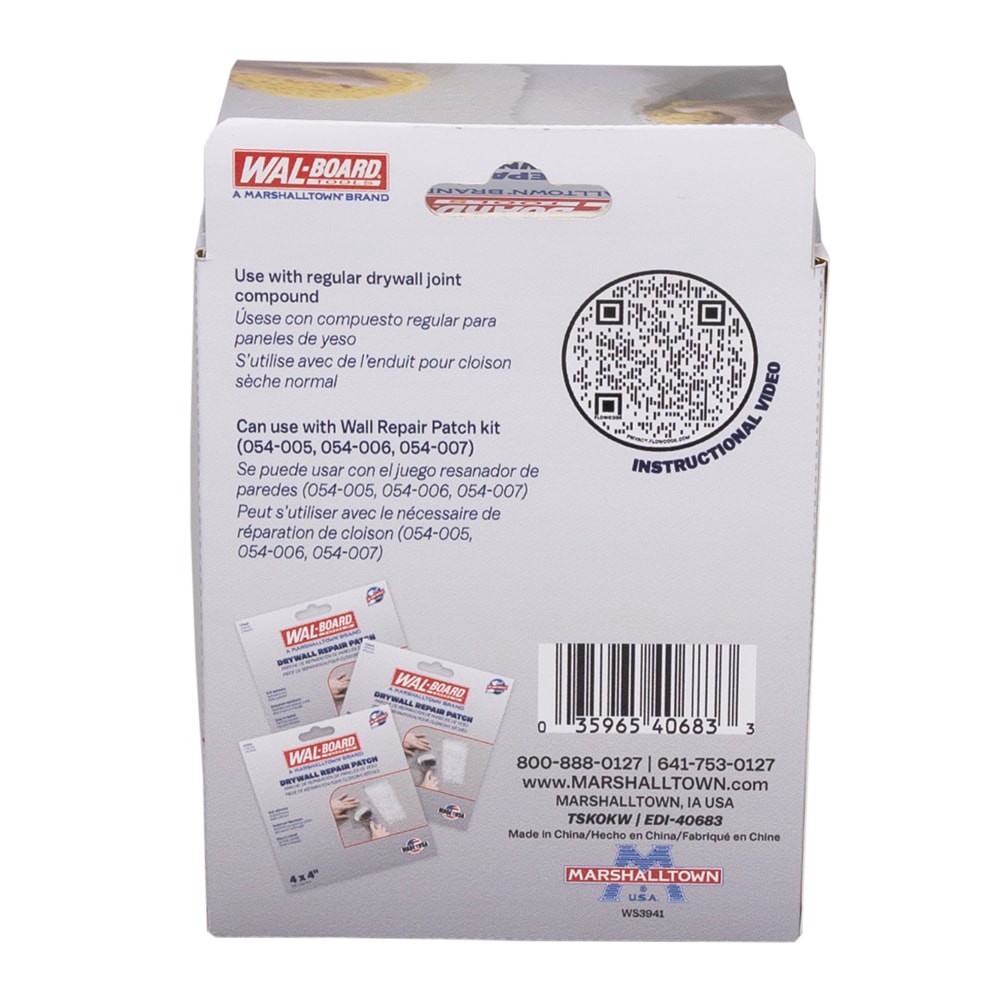 slide 6 of 6, WAL-BOARD TOOLS Plastic 5-in x 5-in Drywall Repair Sponge 2 -Pack, 1 ct