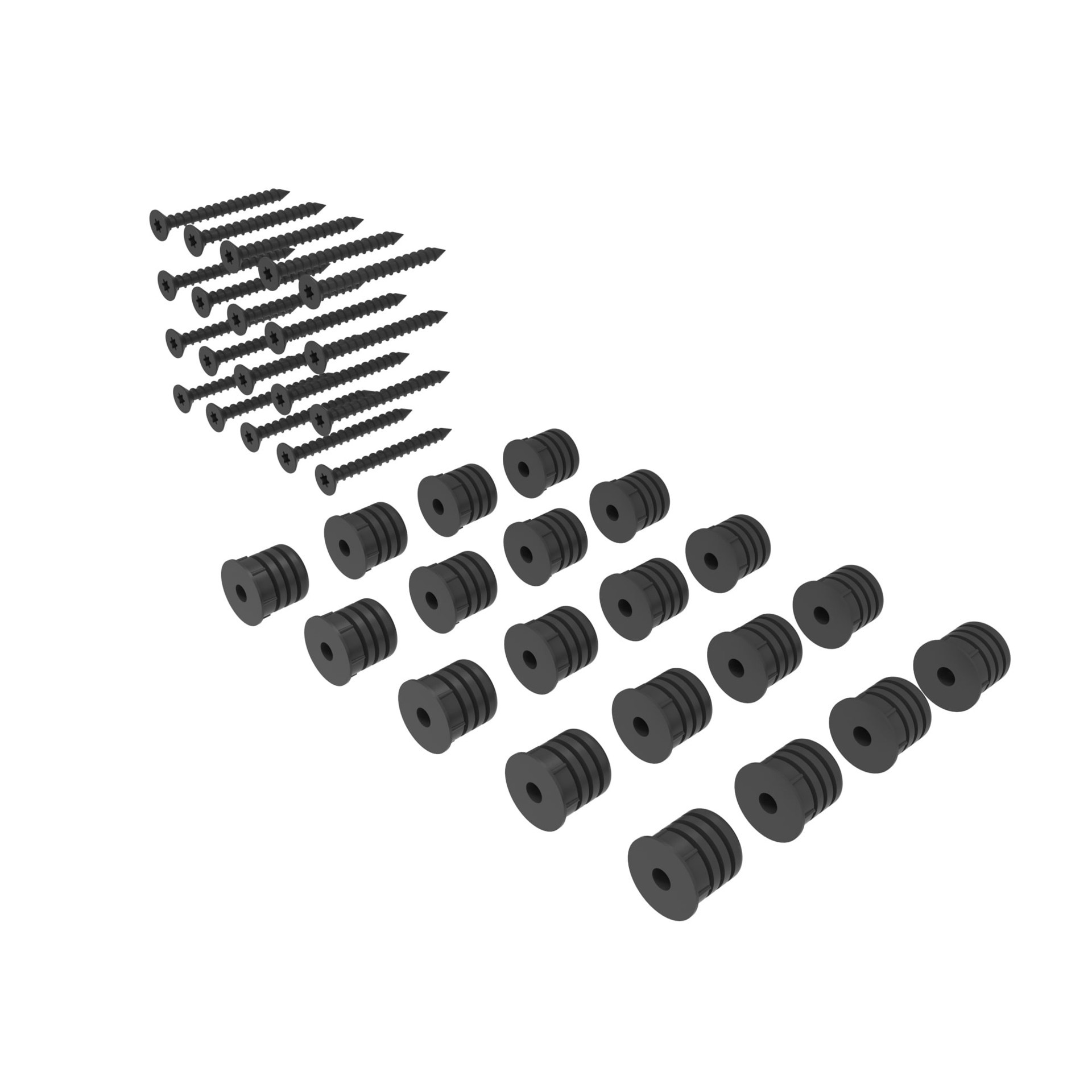 slide 4 of 6, RELIABILT Black Plastic Baluster connector 22 -Pack, 1 ct