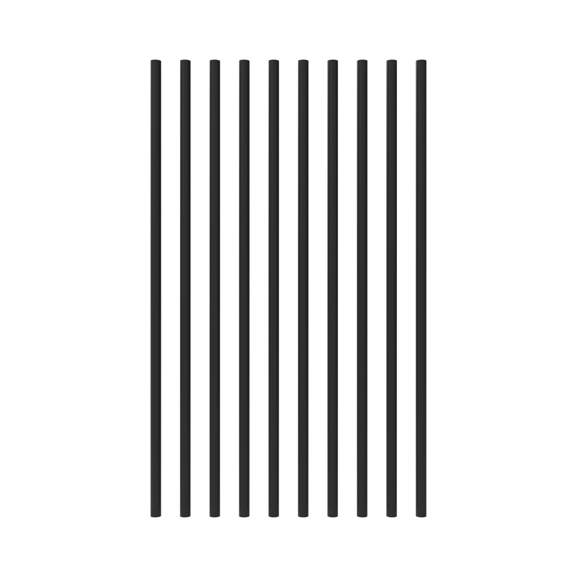 slide 5 of 6, RELIABILT 1-in x 32-in Black Sand Galvanized steel Round Deck baluster 10 - Pack, 1 ct