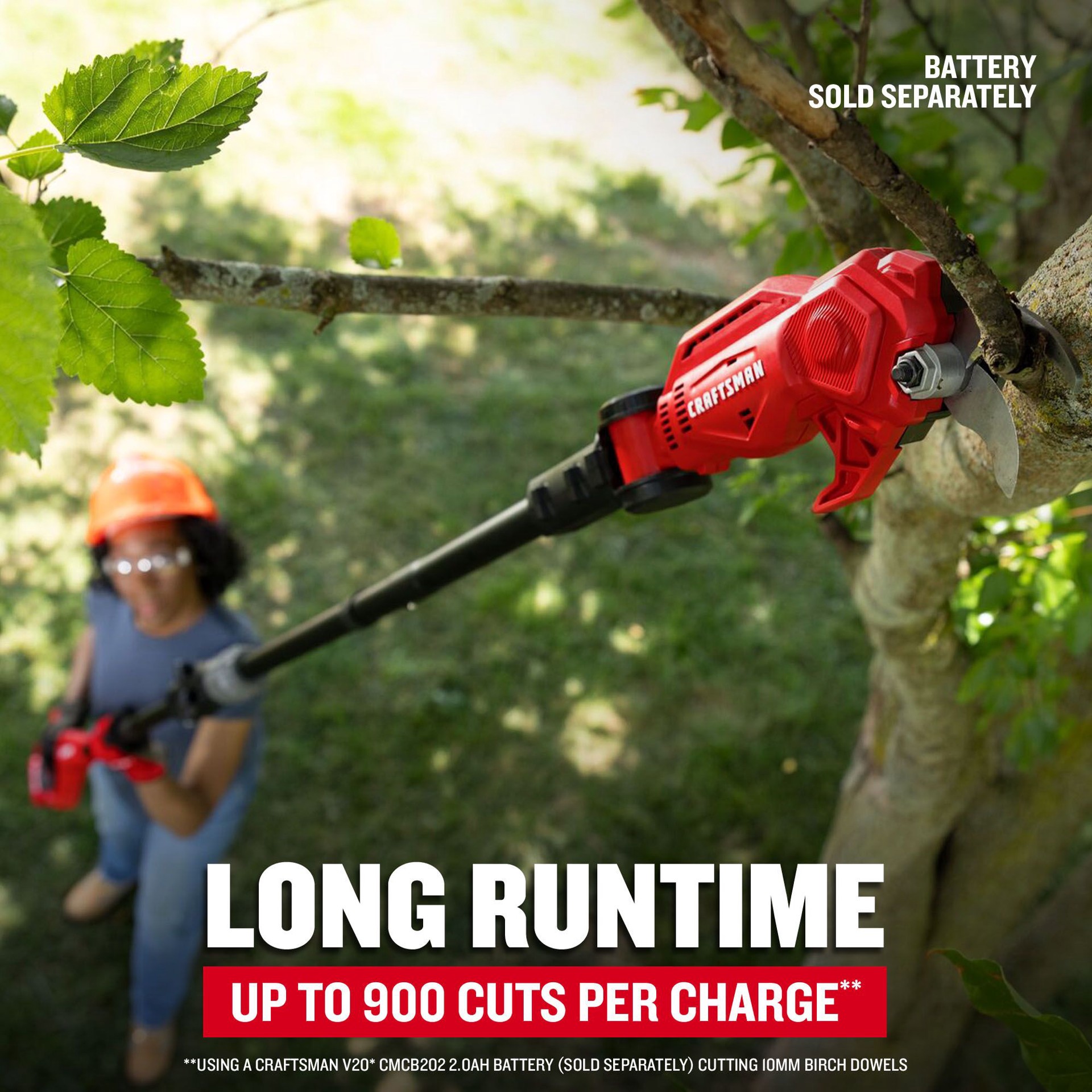 slide 5 of 6, CRAFTSMAN V20 8-ft Poly Pole Pruner, 1 ct