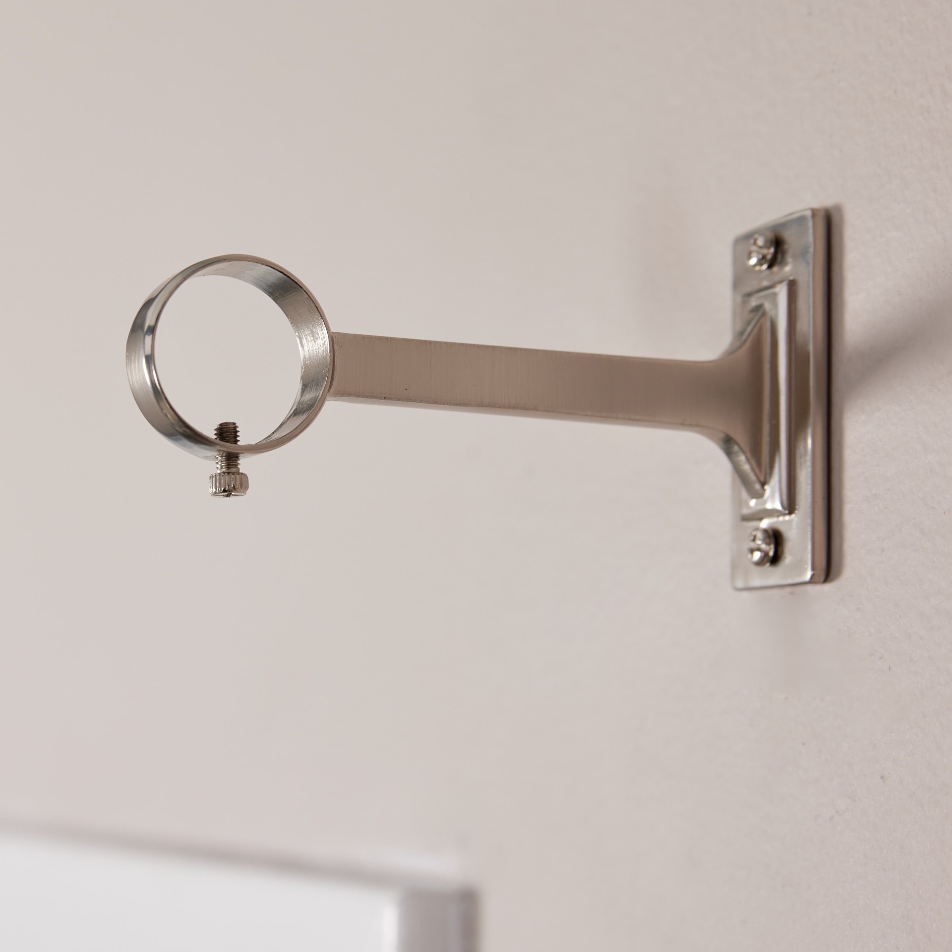 slide 3 of 6, Origin 21 2 -Pack Brushed Nickel Zinc Single curtain rod bracket, 1 ct