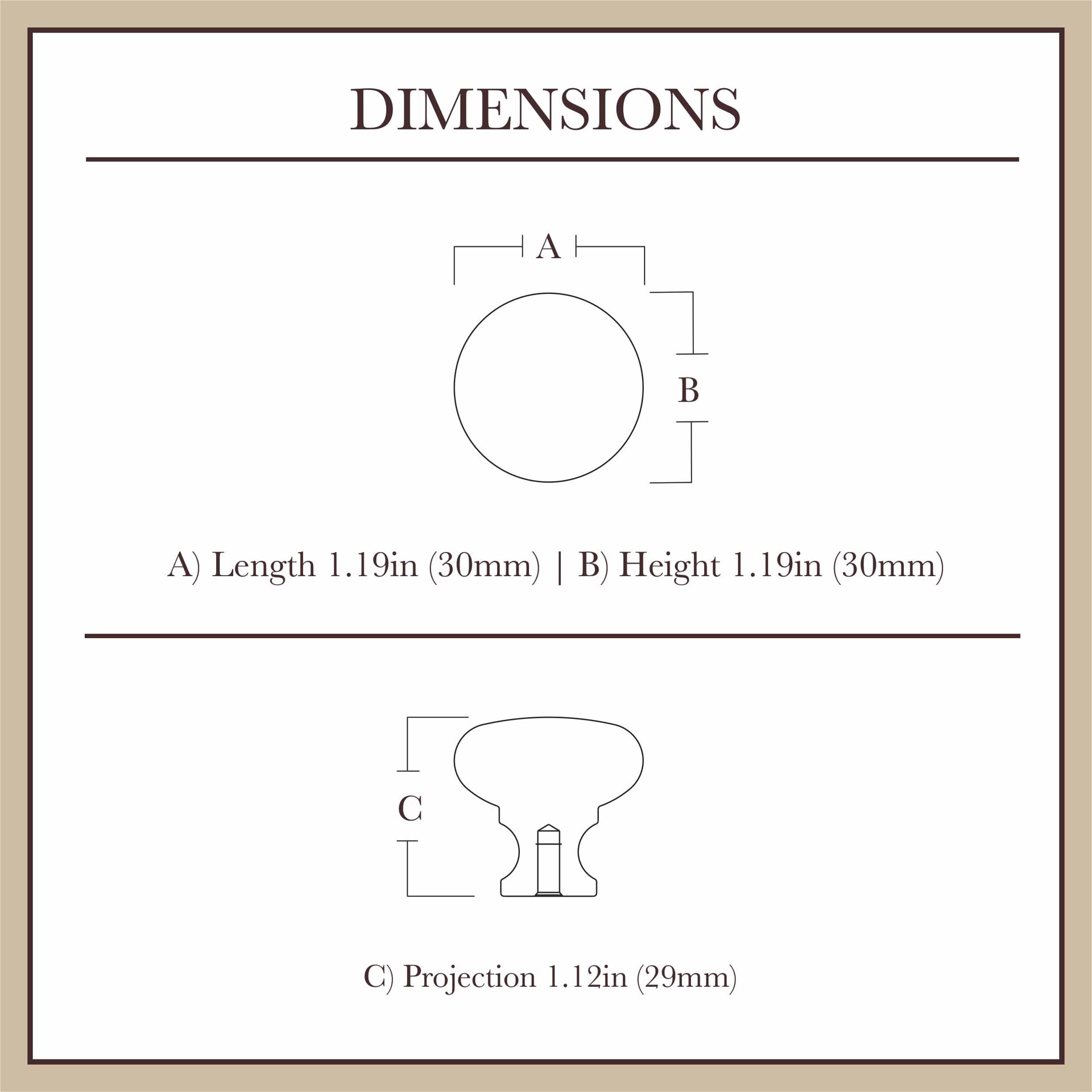 slide 6 of 6, allen + roth Isolda 1-3/16-in Polished Chrome Round Classic Cabinet Knob, 1 ct
