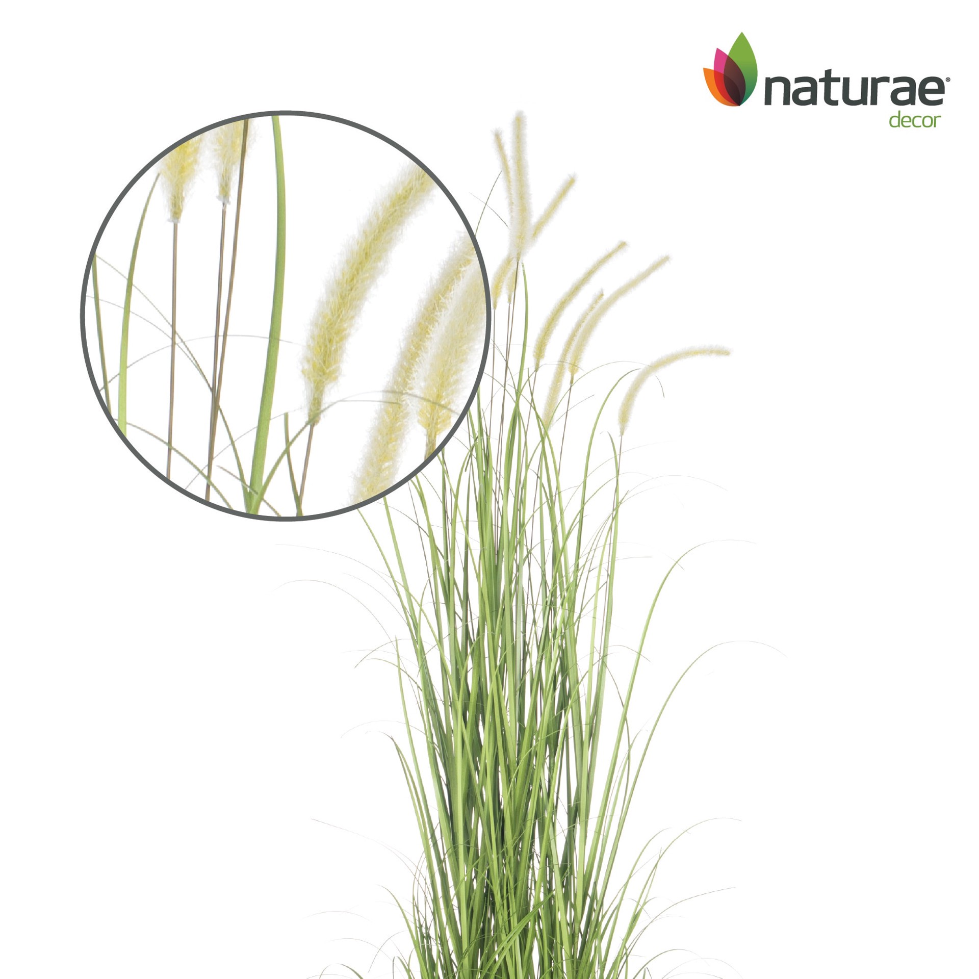 slide 3 of 5, naturae decor 47.2-in Green Indoor/Outdoor Floor Pampas Grass Artificial plant, 1 ct