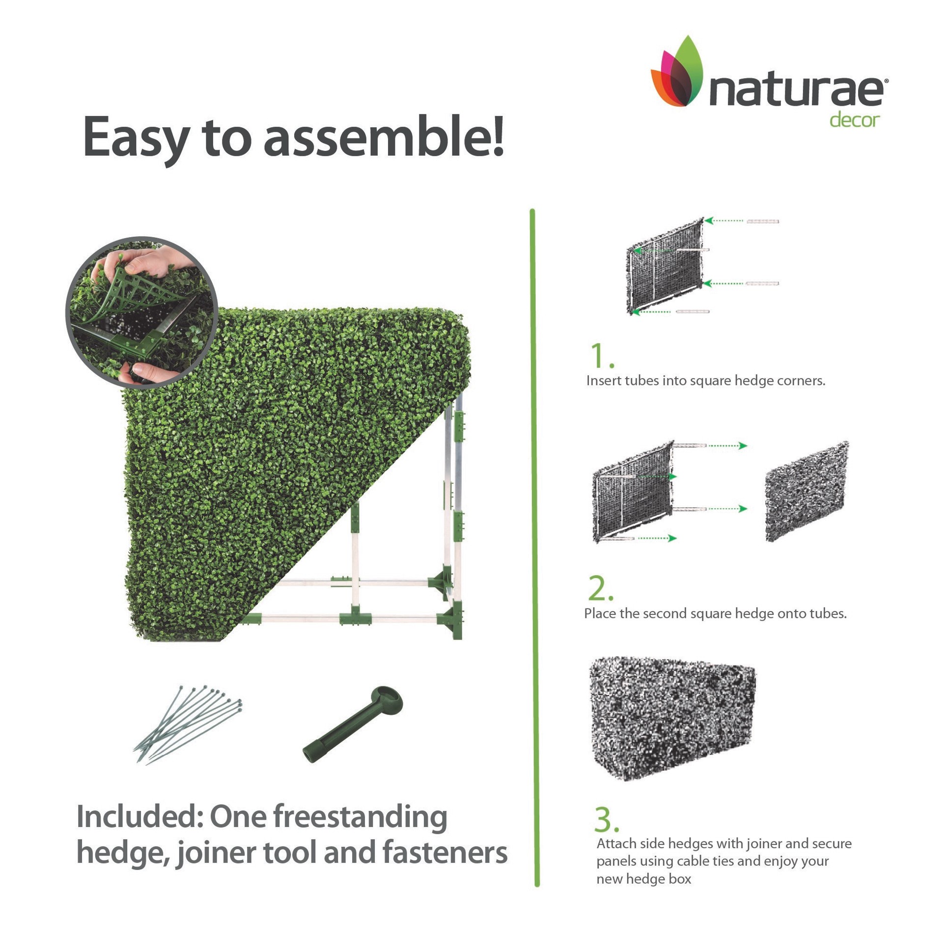 slide 4 of 5, naturae decor 20-in Green Indoor/Outdoor Floor Boxwood Artificial plant, 1 ct