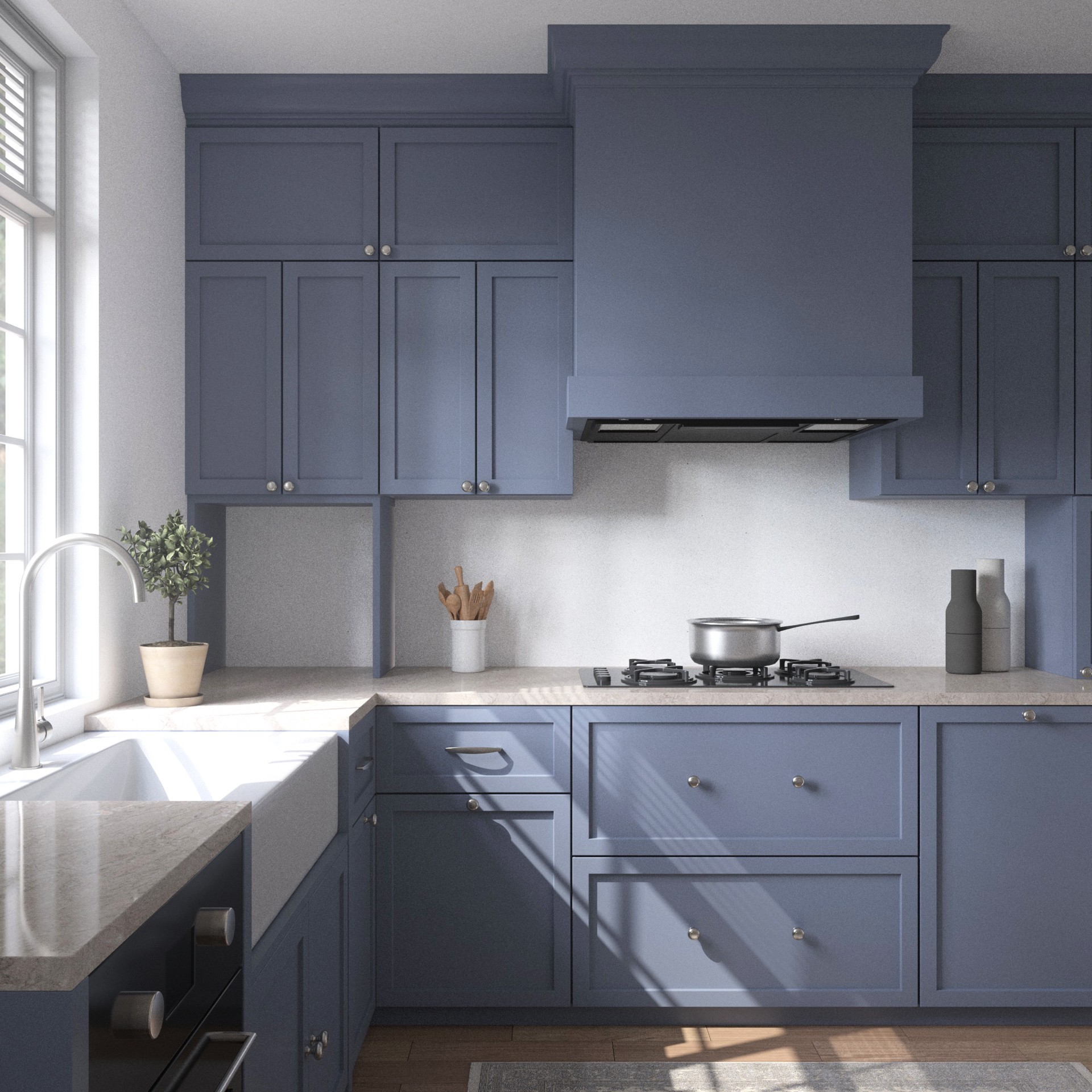 slide 4 of 5, allen + roth Juniper 5-in , 128mm Center to Center Satin nickel Arch Handle Drawer Pull, 1 ct