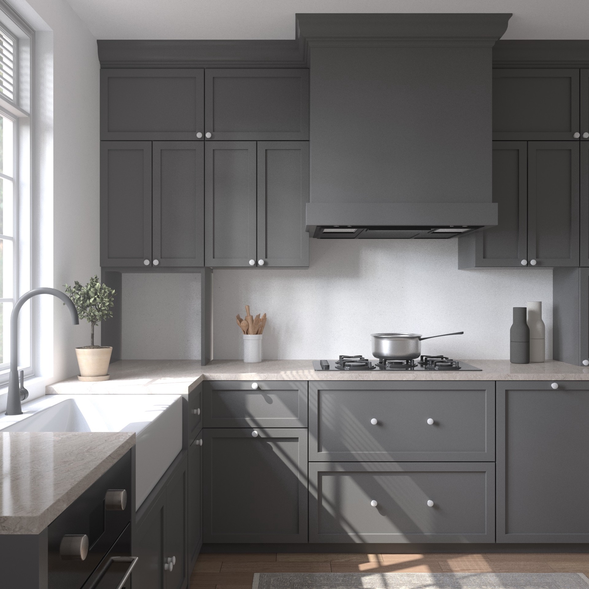 slide 4 of 4, allen + roth white Cabinet Knob, 1 ct