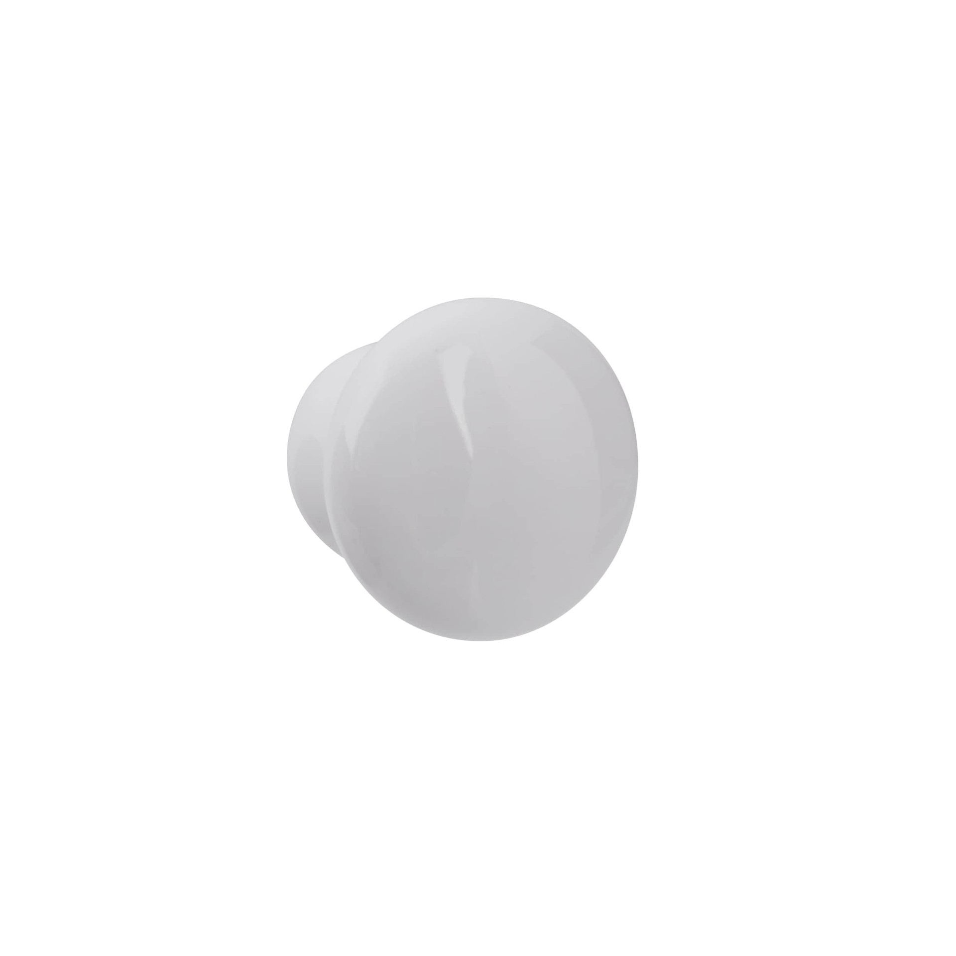 slide 1 of 4, allen + roth white Cabinet Knob, 1 ct