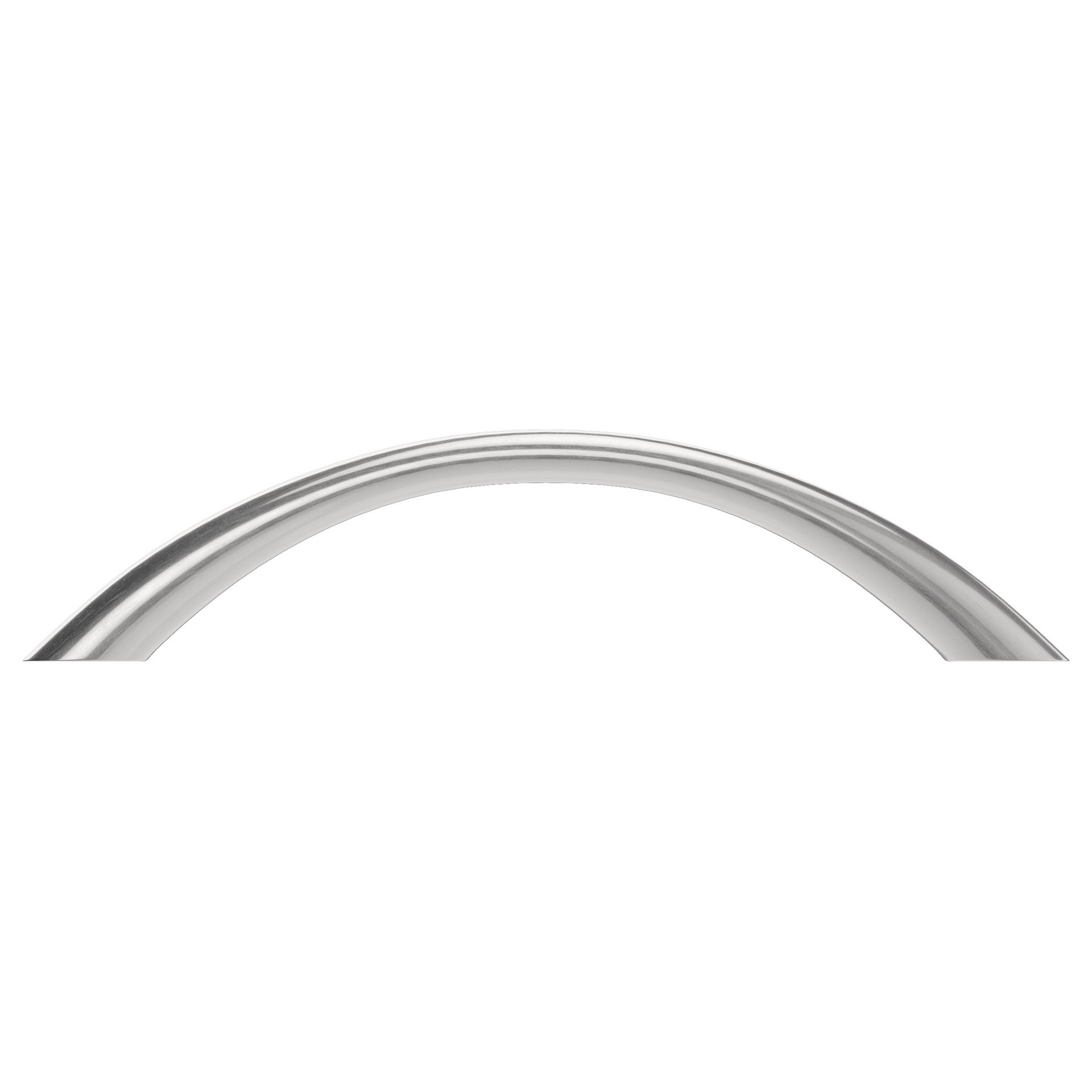 slide 2 of 5, allen + roth Krystyn 3-7/9-in , 96mm Center to Center Satin nickel Arch Handle Drawer Pull, 1 ct