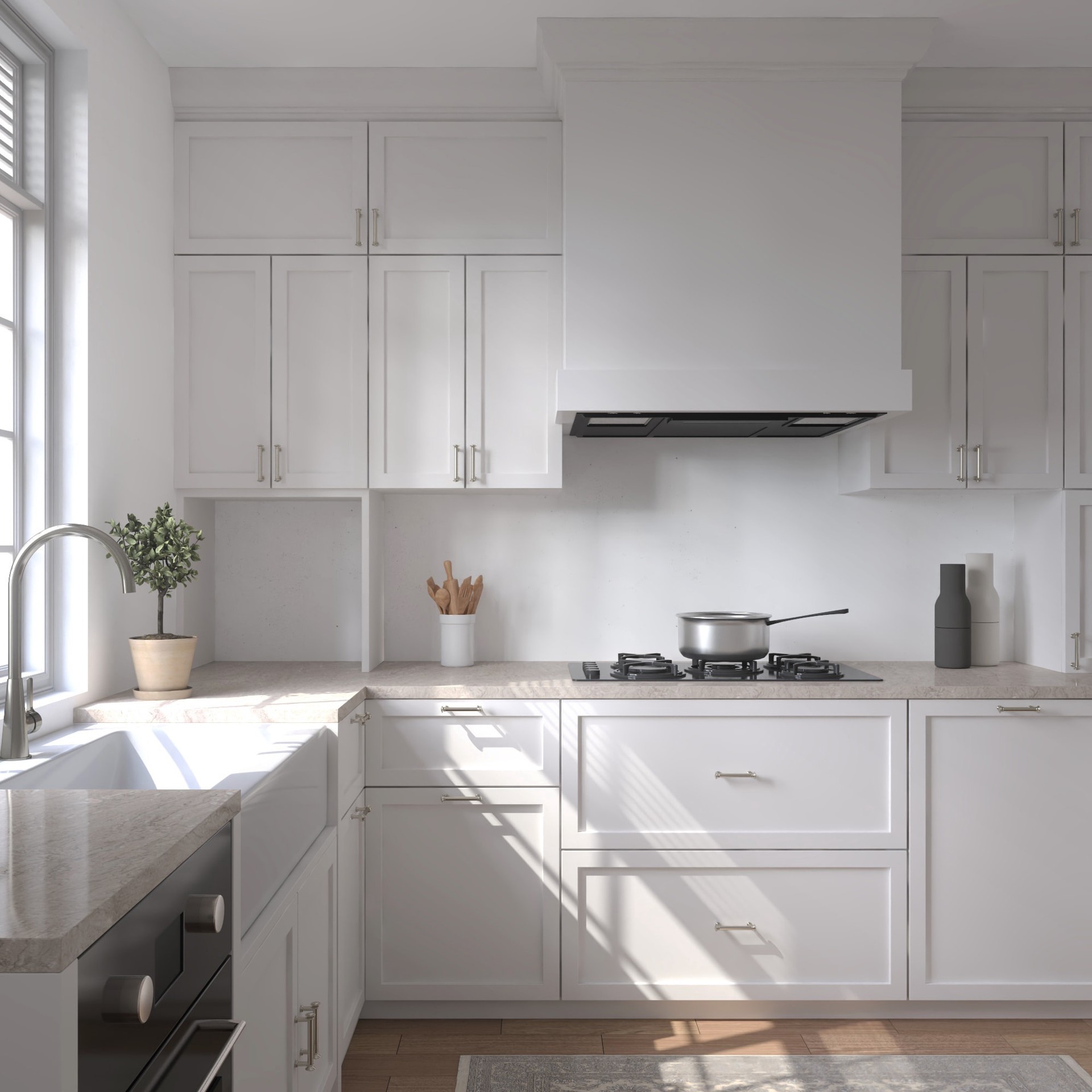 slide 4 of 5, allen + roth AGNES 3-in , 76mm Center to Center Polished nickel Novelty Handle Drawer Pull, 1 ct