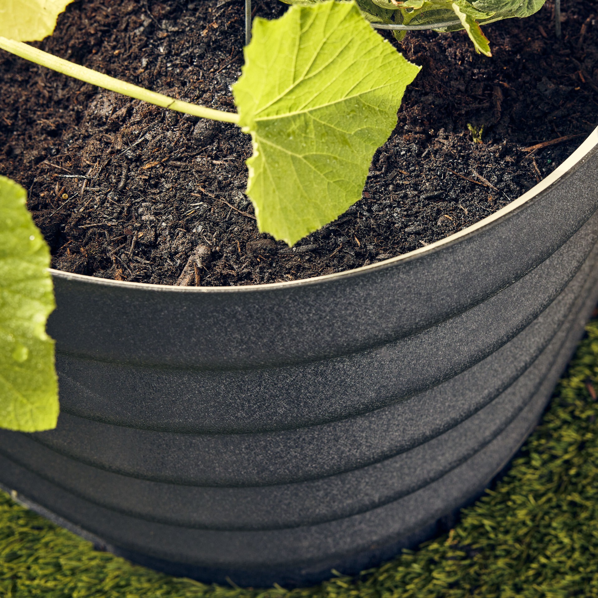 slide 2 of 6, Sta-Green 12.5-cu ft 24-in W x 59-in L x 17-in H Black Rust Resistant Metal Raised Garden Bed, 1 ct