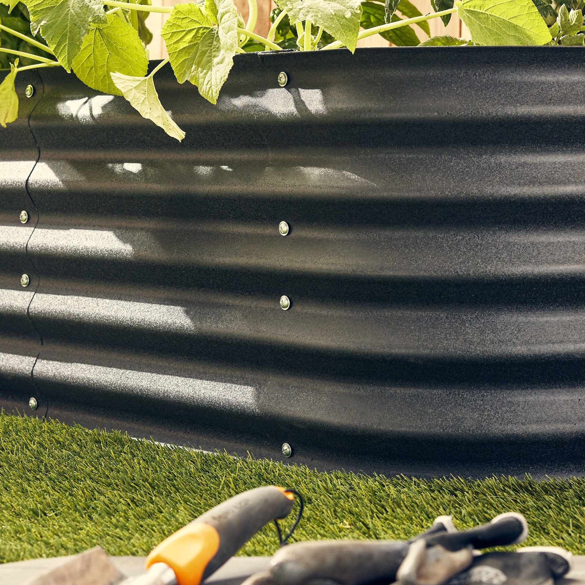 slide 3 of 6, Sta-Green 12.5-cu ft 24-in W x 59-in L x 17-in H Black Rust Resistant Metal Raised Garden Bed, 1 ct