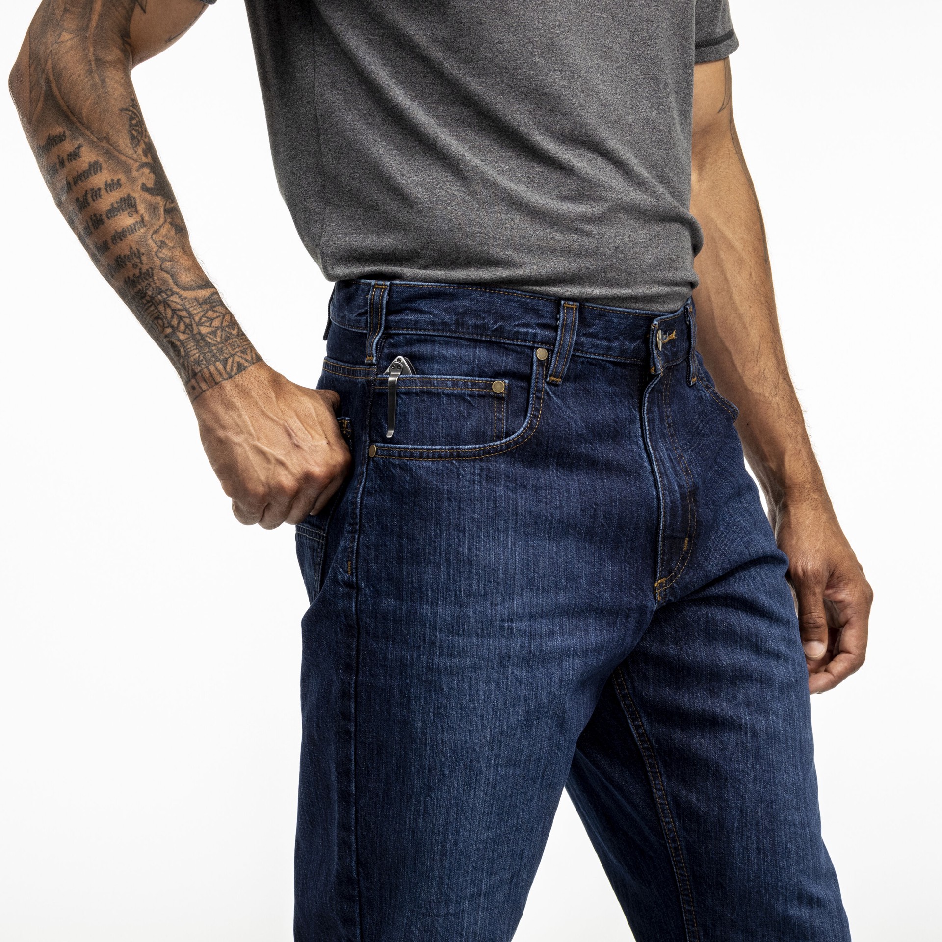 slide 4 of 6, Carhartt Men's Relaxed Fit Deep Creek Denim Work pants ( 34 x 30 ), 1 ct