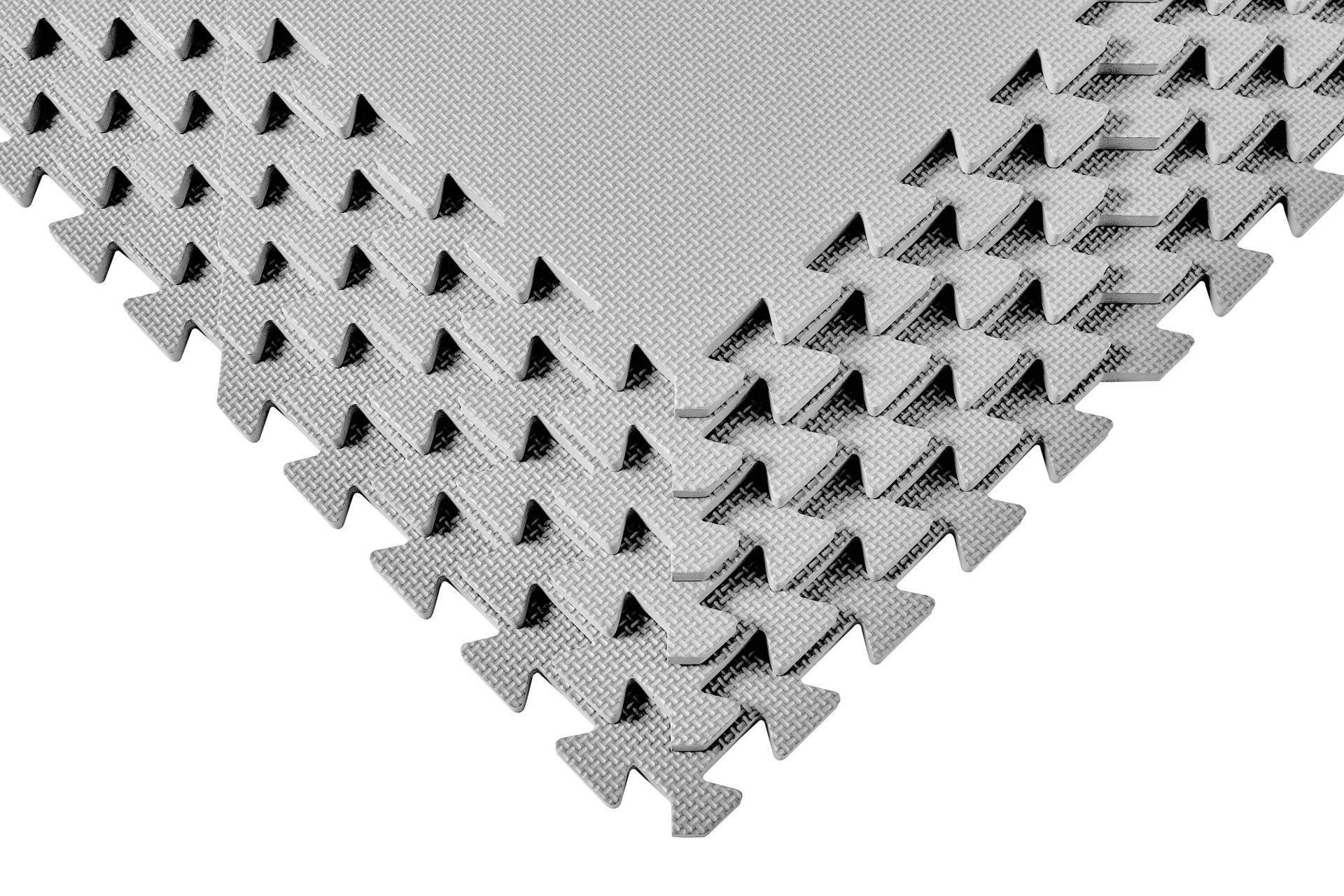 slide 4 of 5, Project Source 24-in x 24-in Interlocking Light Grey Foam Non-Slip Grip Indoor Home Play Mat 6 -Pack, 1 ct