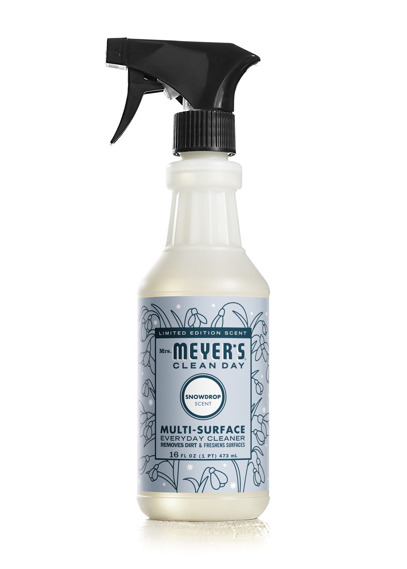 slide 1 of 6, MRS MEYERS CLEAN DAY 16 -fl oz Snow Drop Liquid All-Purpose Cleaner, 1 ct
