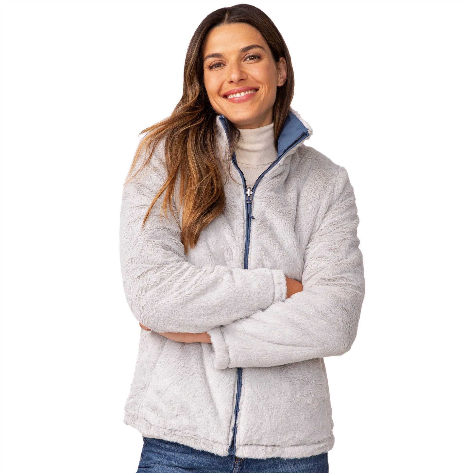 slide 2 of 6, Free Country Women's Stormy Fleece Reversible jacket ( Medium ), 1 ct