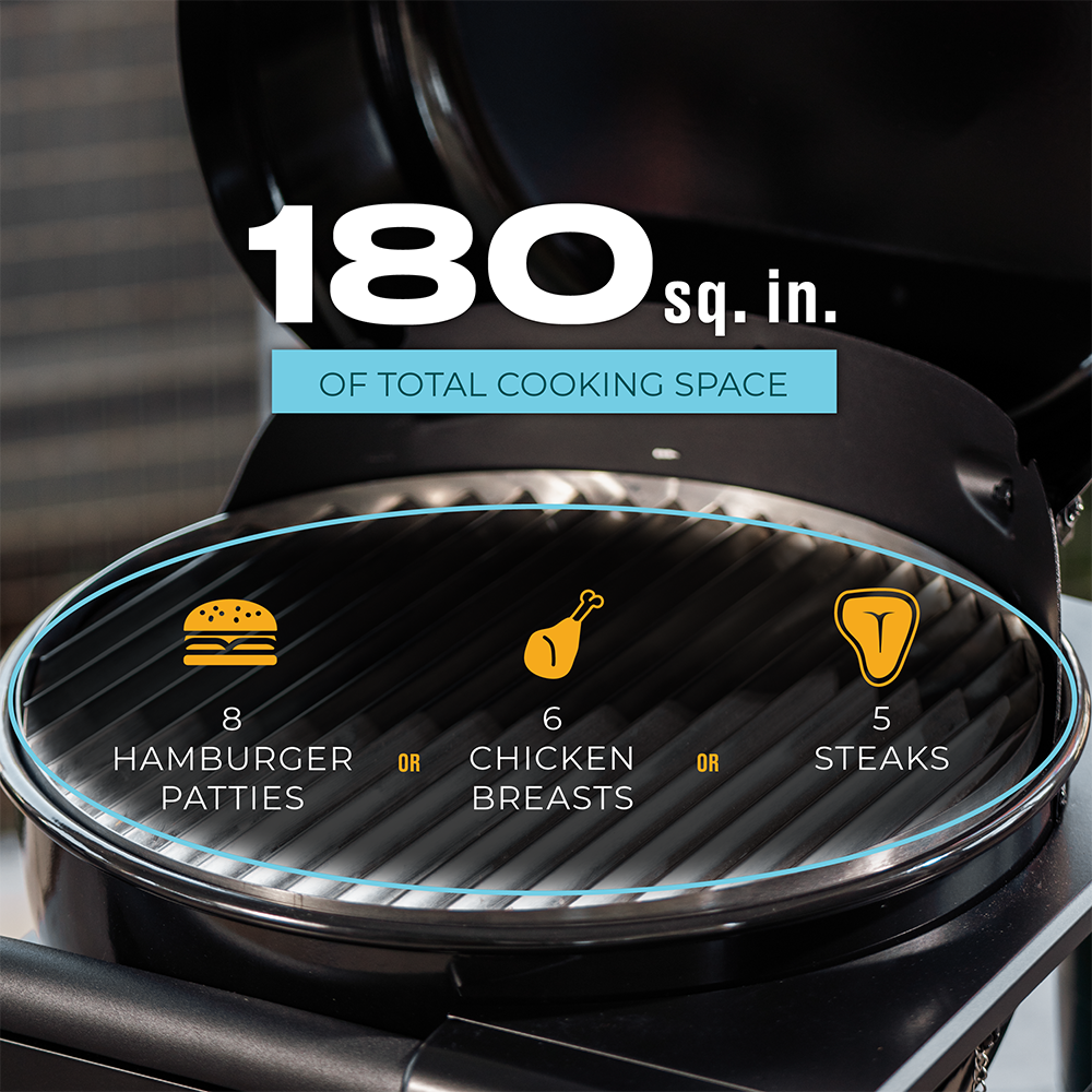 slide 3 of 6, Charbroil 180-Sq. in Black Portable Liquid propane Grill, 1 ct