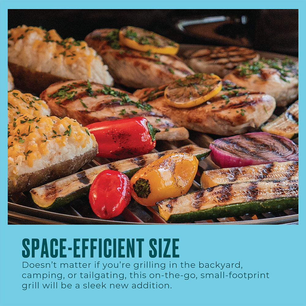 slide 4 of 6, Charbroil 180-Sq. in Black Portable Liquid propane Grill, 1 ct