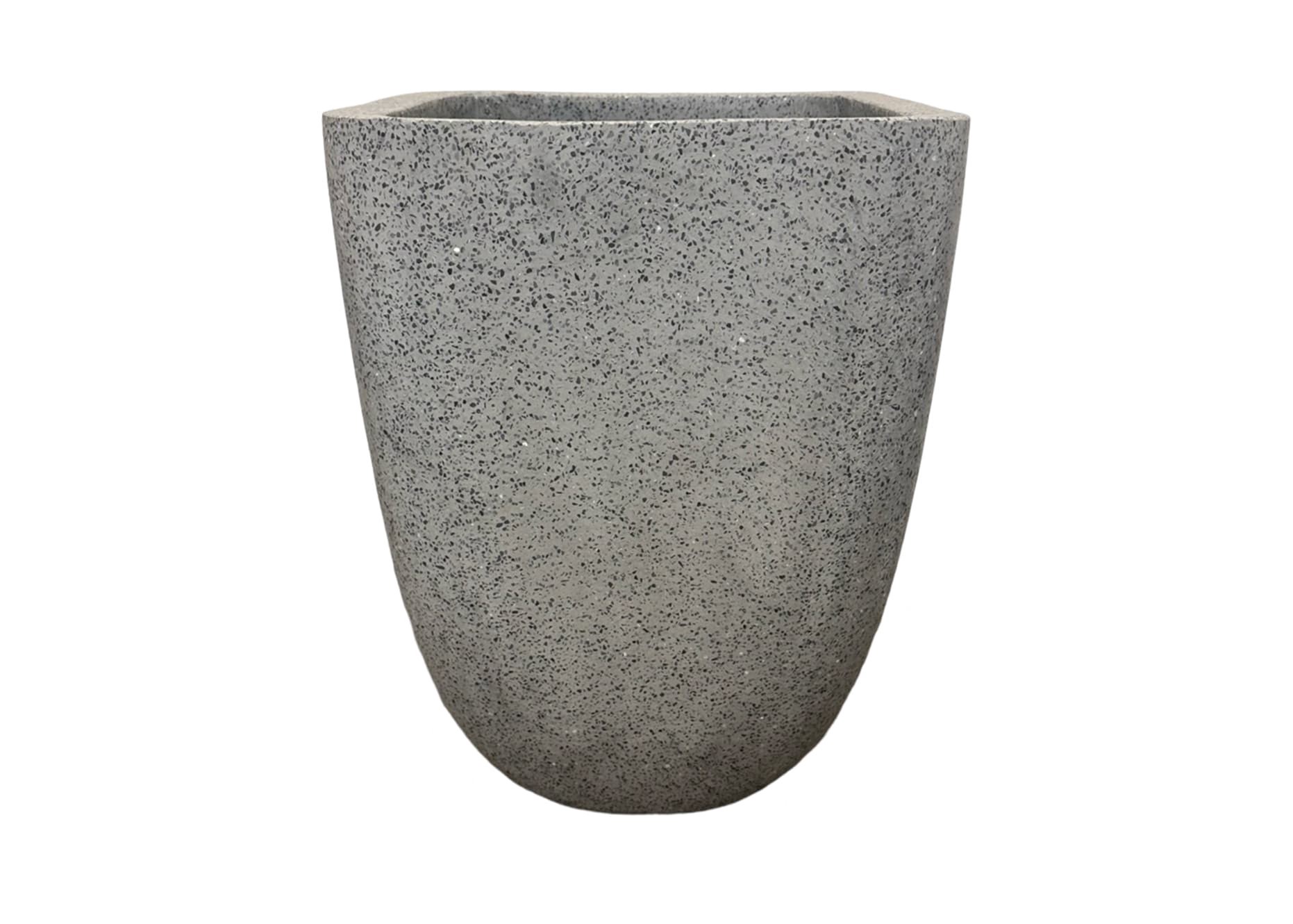 slide 1 of 4, allen + roth Round 15.75-in W x 15.75-in L Gray Cement Indoor/Outdoor Planter, 1 ct