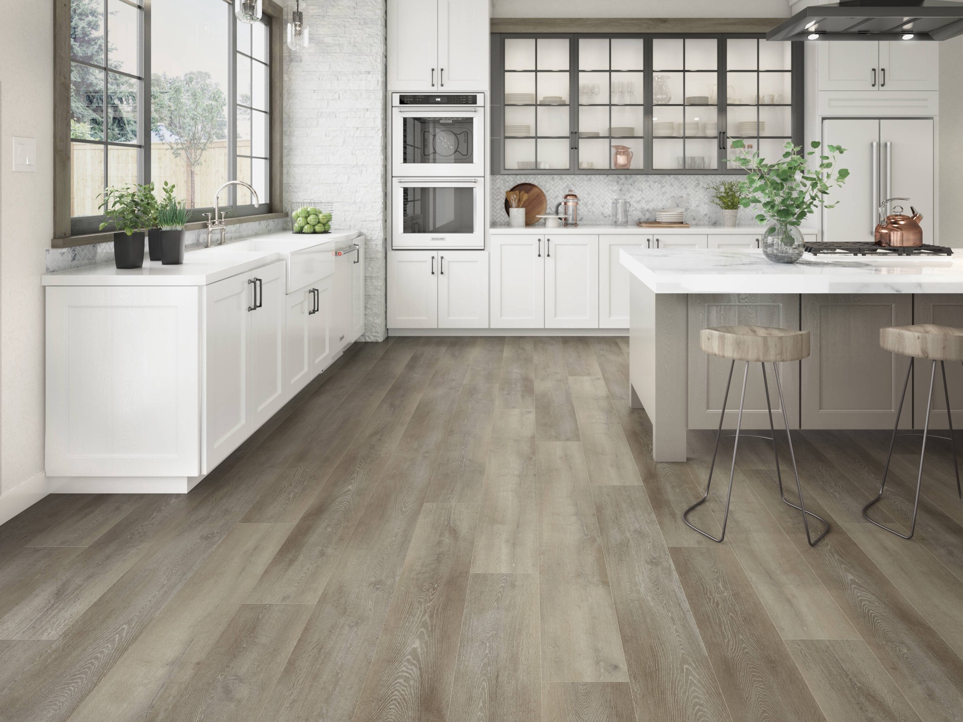 slide 5 of 6, STAINMASTER Onslow Oak 22-mil x 9-in W x 60-in L Waterproof Luxury Vinyl Plank Flooring ( 18.78-sq ft Carton ), 1 ct
