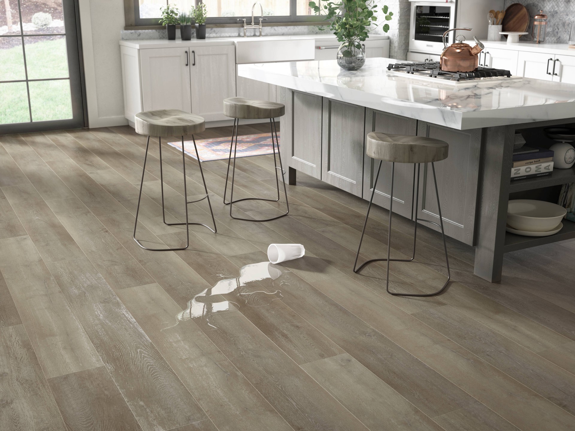 slide 2 of 6, STAINMASTER Onslow Oak 22-mil x 9-in W x 60-in L Waterproof Luxury Vinyl Plank Flooring ( 18.78-sq ft Carton ), 1 ct