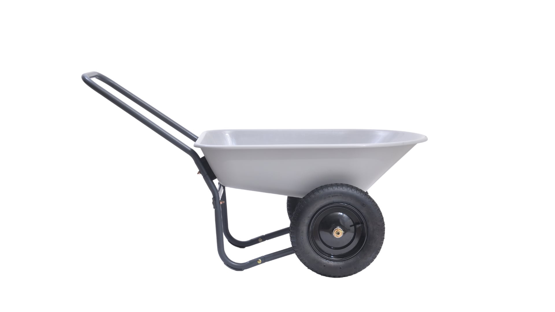 slide 2 of 6, Project Source 5-cu ft 2 Wheel Poly Push Wheelbarrow, 1 ct
