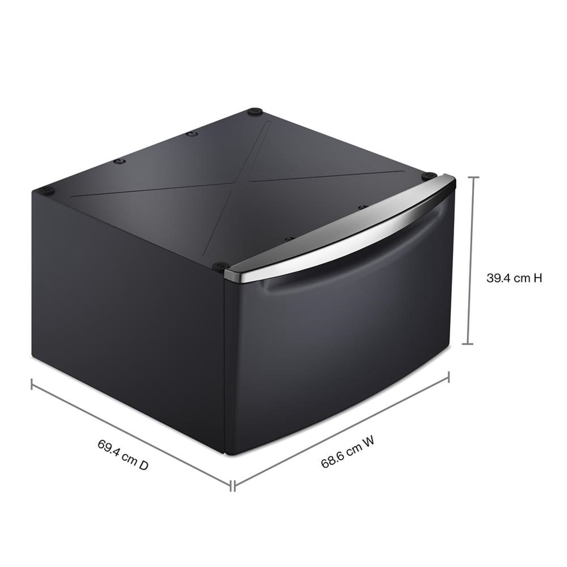 slide 3 of 6, Maytag Universal Laundry Pedestal ( Midnight Steel ) with Storage Drawer, 1 ct