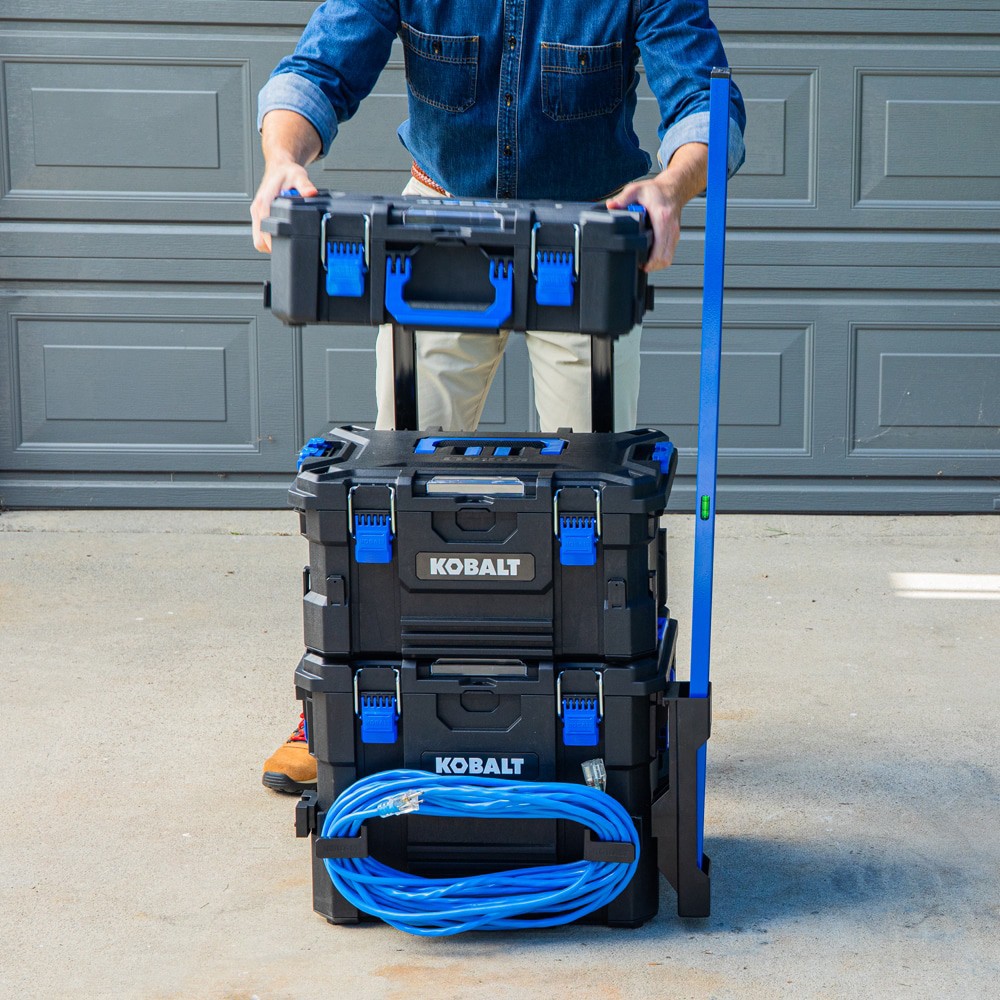 slide 6 of 6, Kobalt 24 -Volt 2 -Pack Lithium-ion ( 2 Ah 4 Ah Battery starter kit with toolbox ), 1 ct