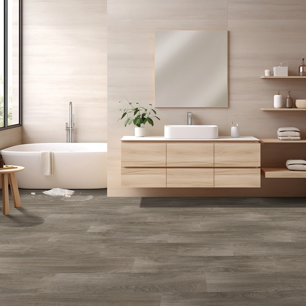 slide 2 of 6, STAINMASTER Northport Oak 22-mil x 9-in W x 47-in L Waterproof Luxury Vinyl Plank Flooring ( 18.78-sq ft Carton ), 1 ct