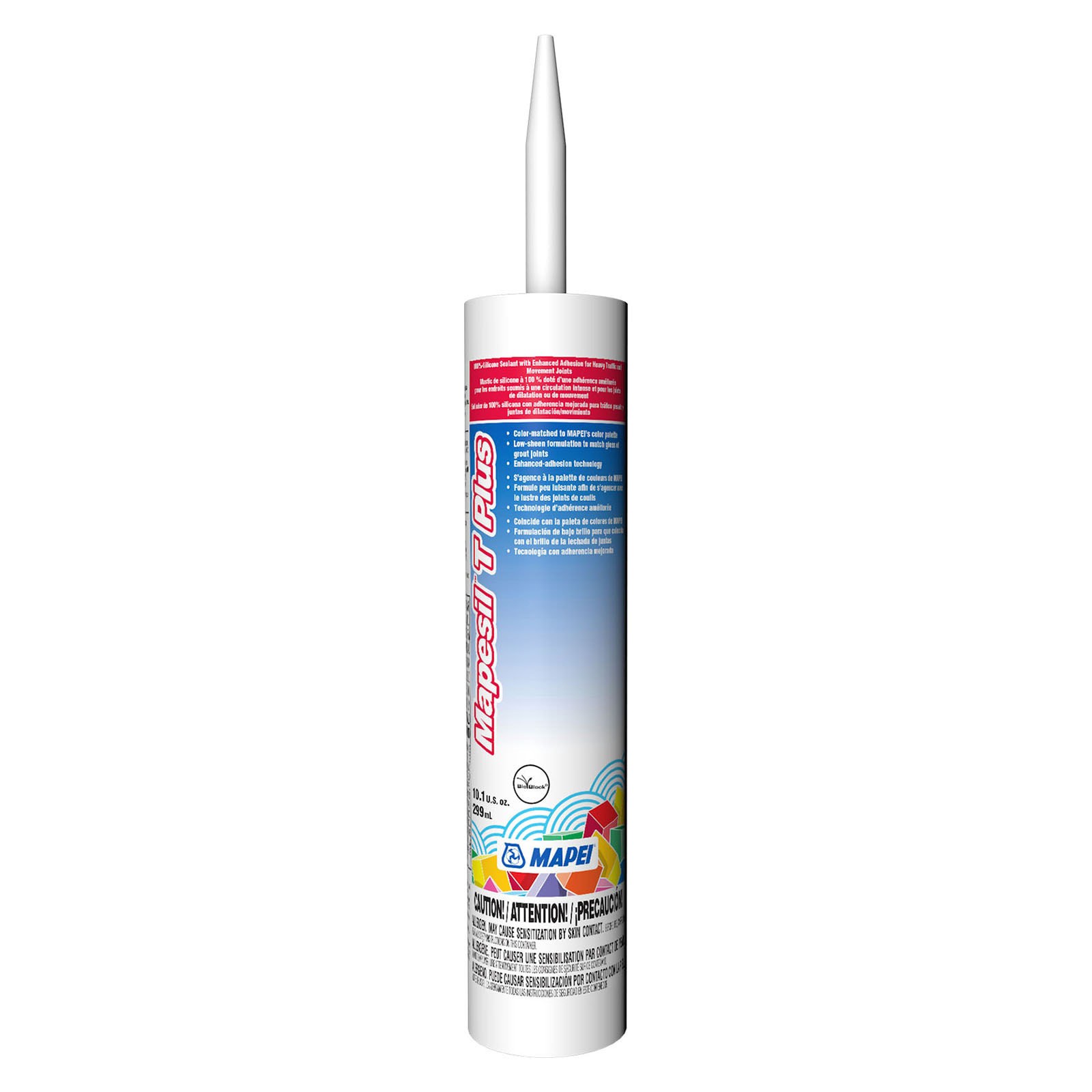 slide 3 of 6, MAPEI Mapesil T Plus 10.1-oz Tile and Grout Pale Umber #5044 Silicone Caulk, 1 ct