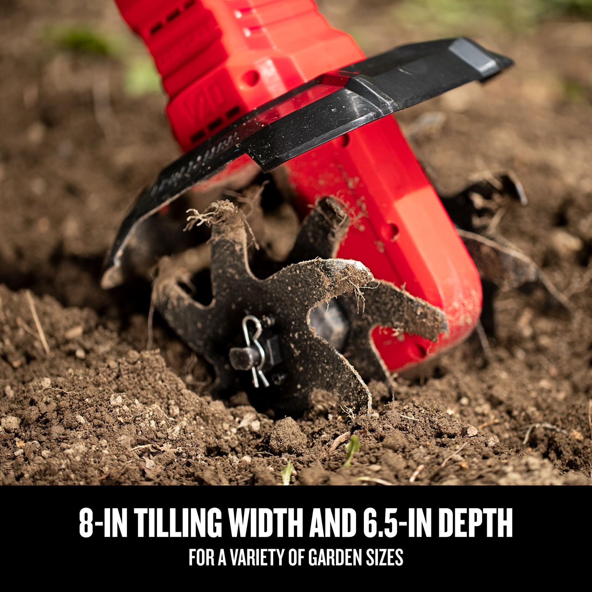 slide 4 of 6, CRAFTSMAN V20 20-volt Lithium ion (Li-ion) Forward-rotating Cordless Electric Cultivator ( Charger Not Included ), 1 ct
