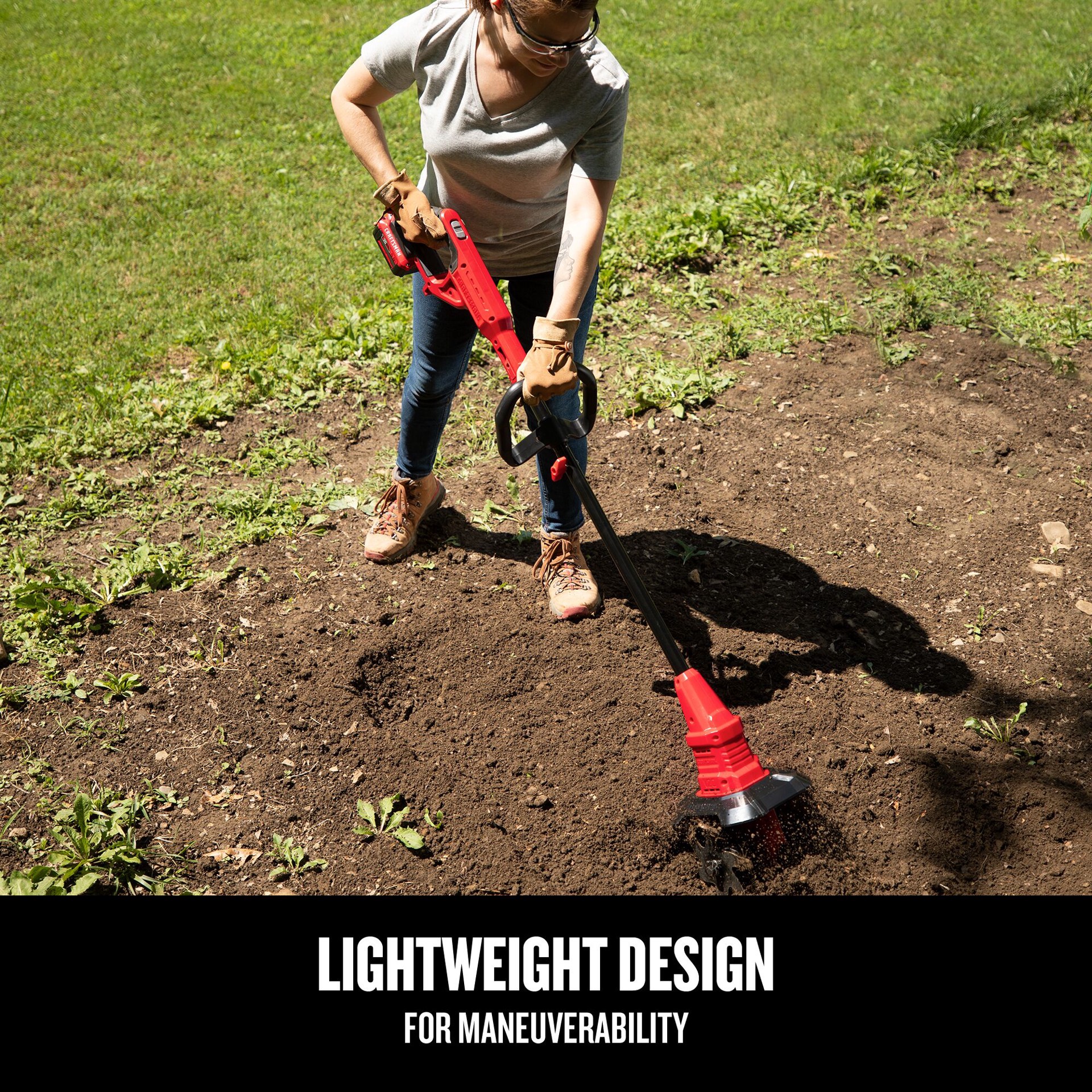 slide 5 of 6, CRAFTSMAN V20 20-volt Lithium ion (Li-ion) Forward-rotating Cordless Electric Cultivator ( Charger Not Included ), 1 ct