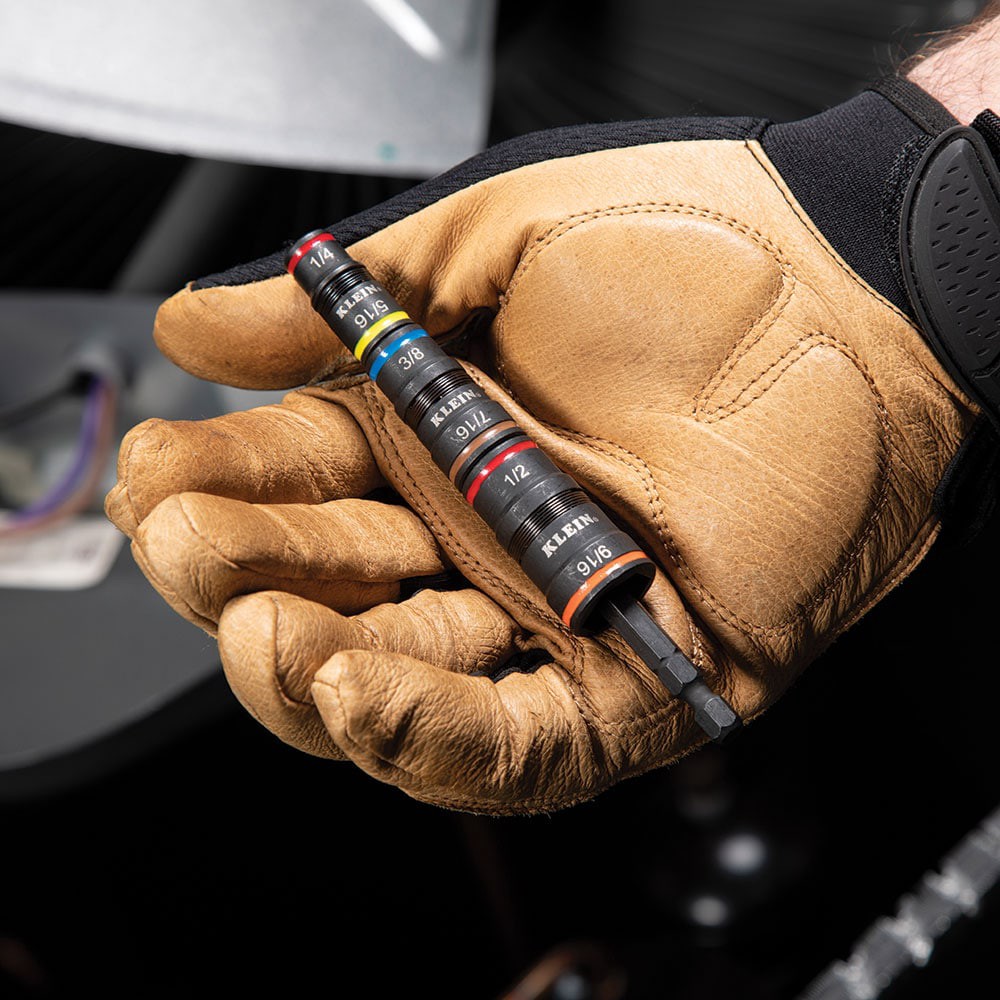 slide 2 of 6, Klein Tools 7-in-1 SAE and 6-in-1 Metric Flip Socket Set, 1 ct