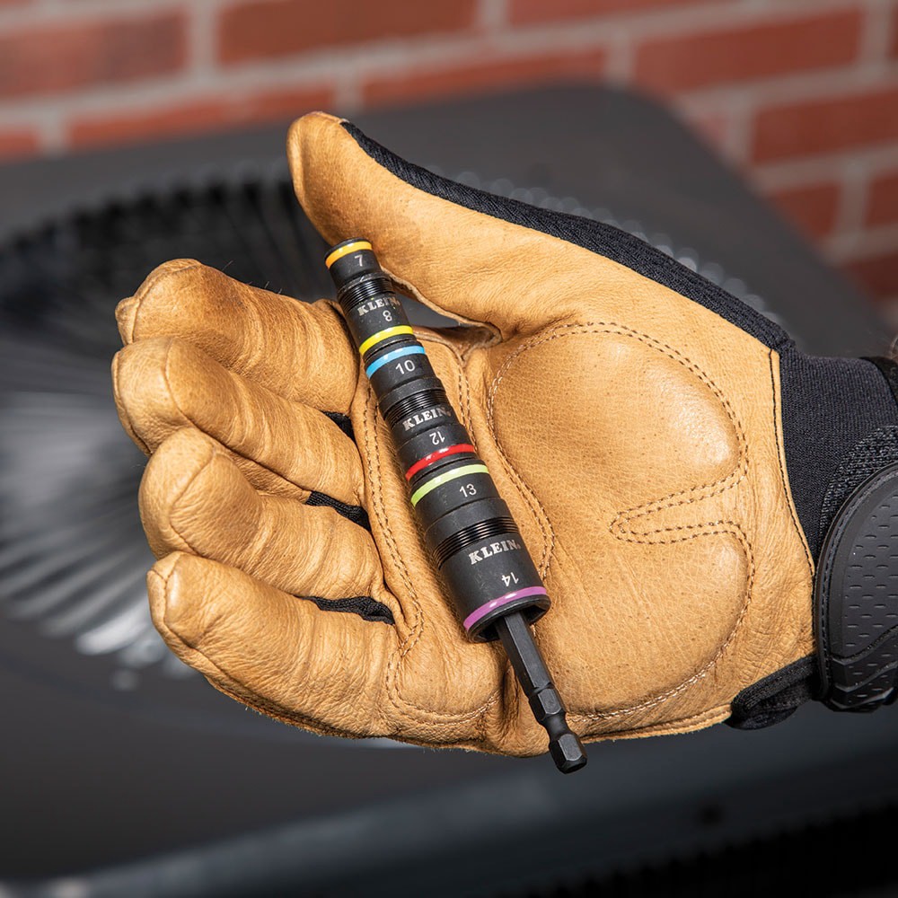 slide 3 of 6, Klein Tools 7-in-1 SAE and 6-in-1 Metric Flip Socket Set, 1 ct