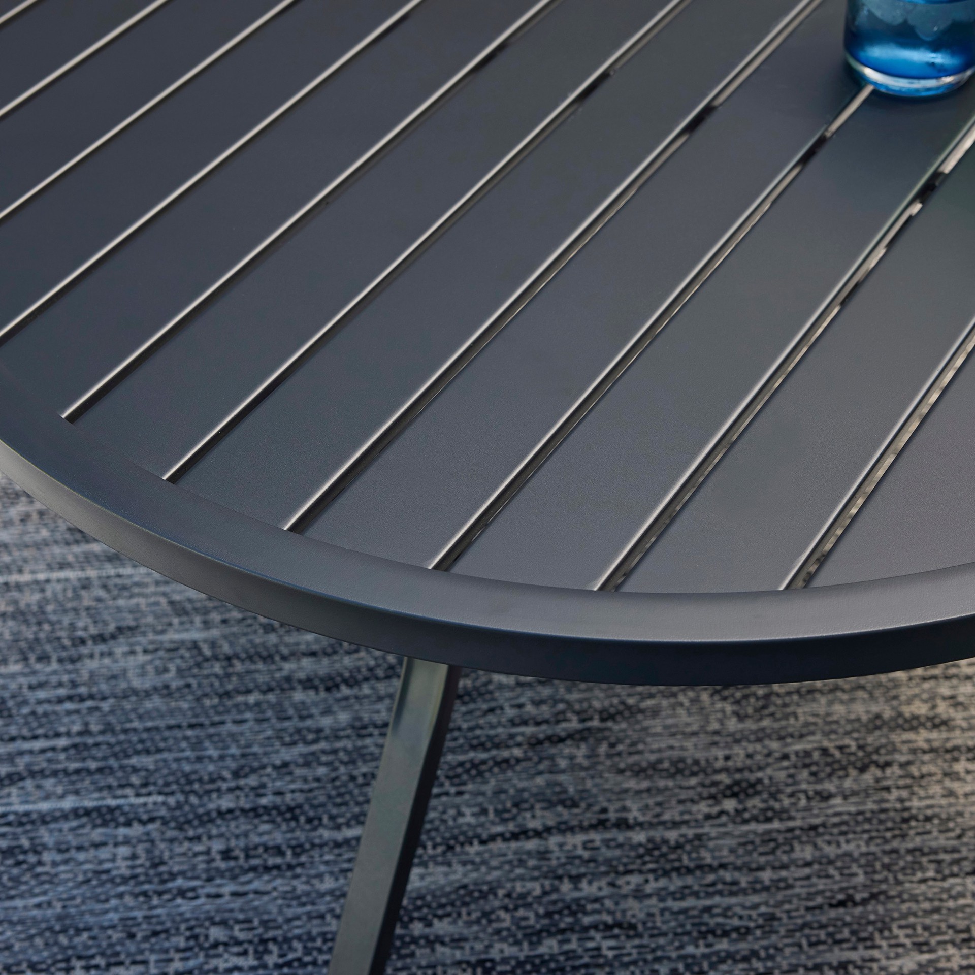 slide 3 of 6, Style Selections Pelham Bay Round Outdoor Coffee 36-in W x 36-in L, 1 ct