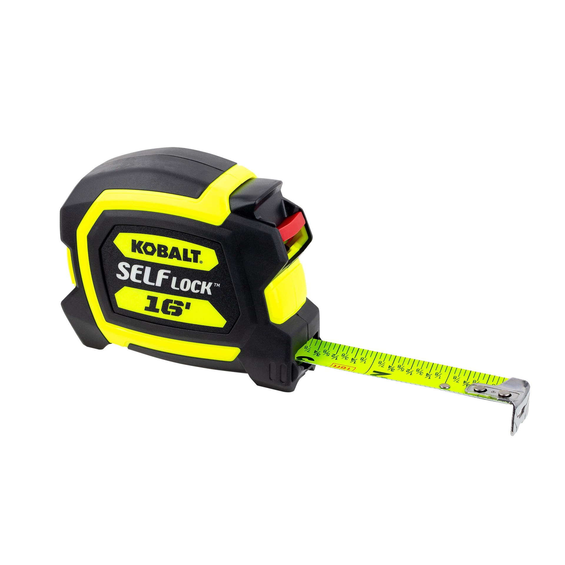 slide 2 of 6, Kobalt Self Lock 16-ft Auto Lock Tape Measure, 1 ct