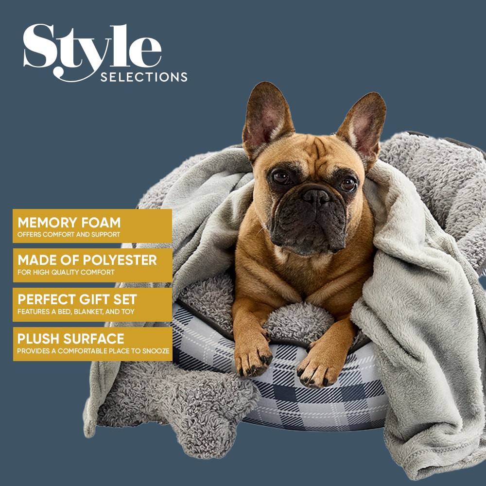 slide 2 of 6, Style Selections Rectangular Gray Polyester Bolster ( Medium ), 1 ct