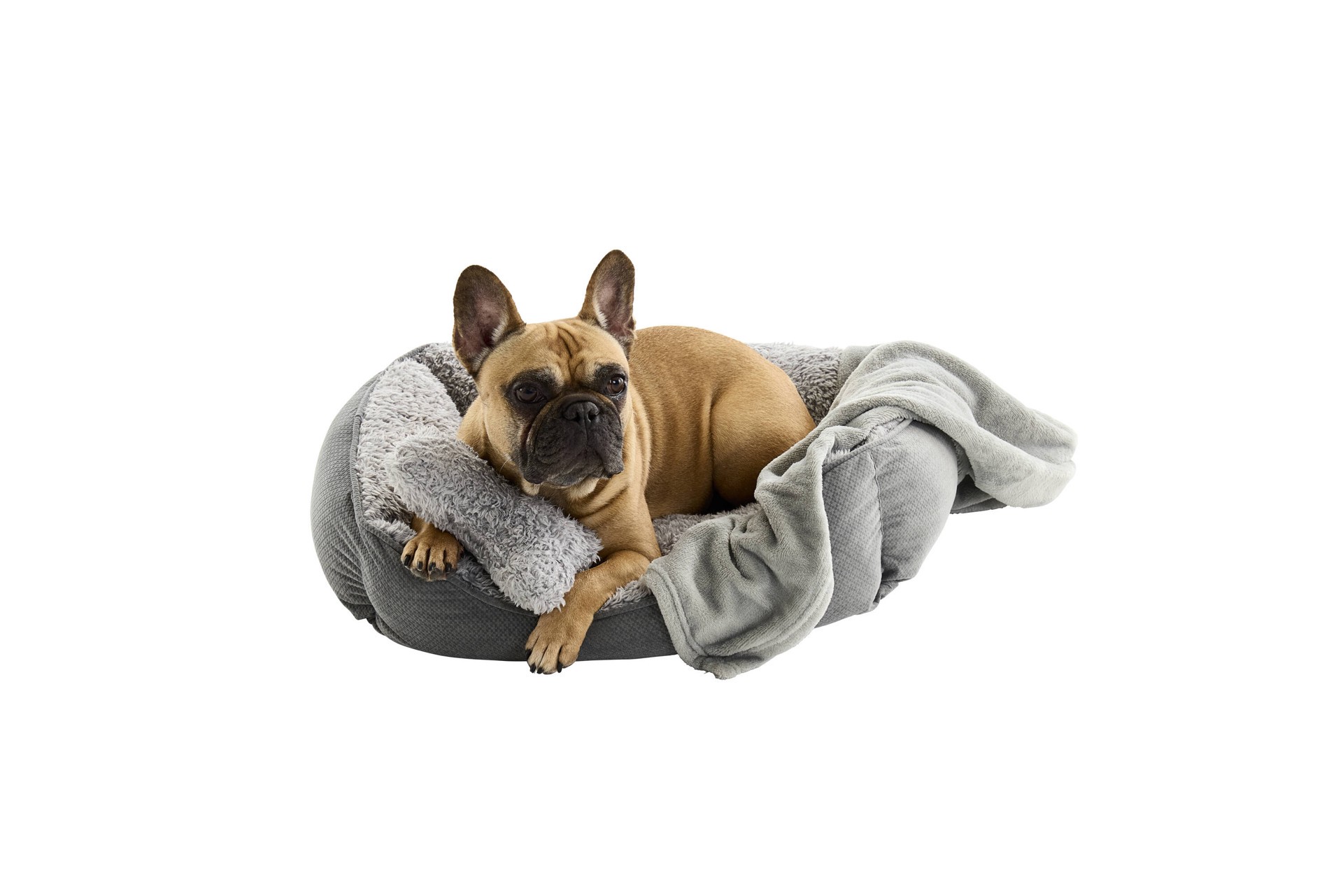 slide 6 of 6, Style Selections Rectangular Gray Polyester Bolster ( Medium ), 1 ct