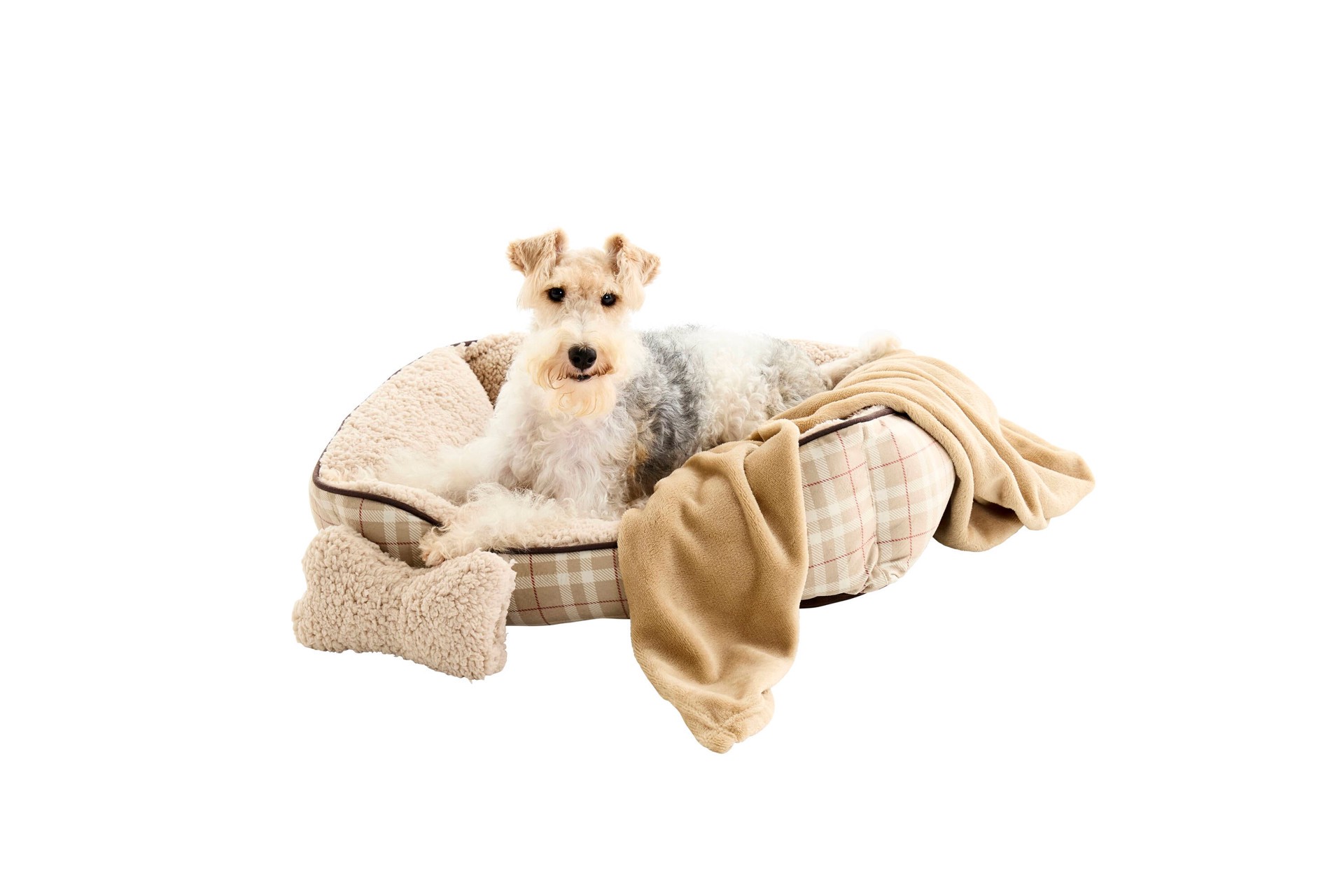 slide 5 of 6, Style Selections Rectangular Tan Polyester Bolster ( Medium ), 1 ct