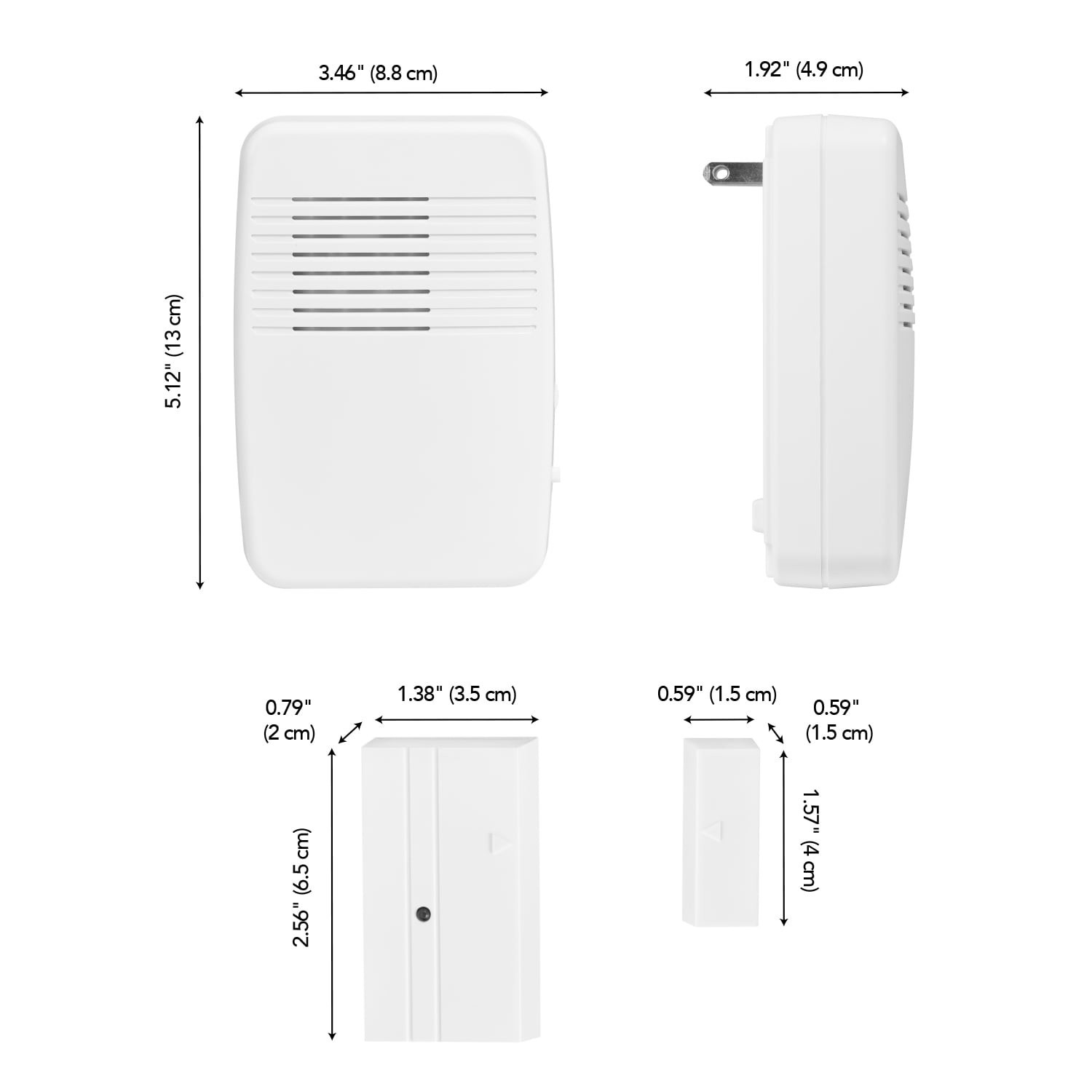 slide 6 of 6, Utilitech White Wireless Doorbell Doorbell kit, 1 ct