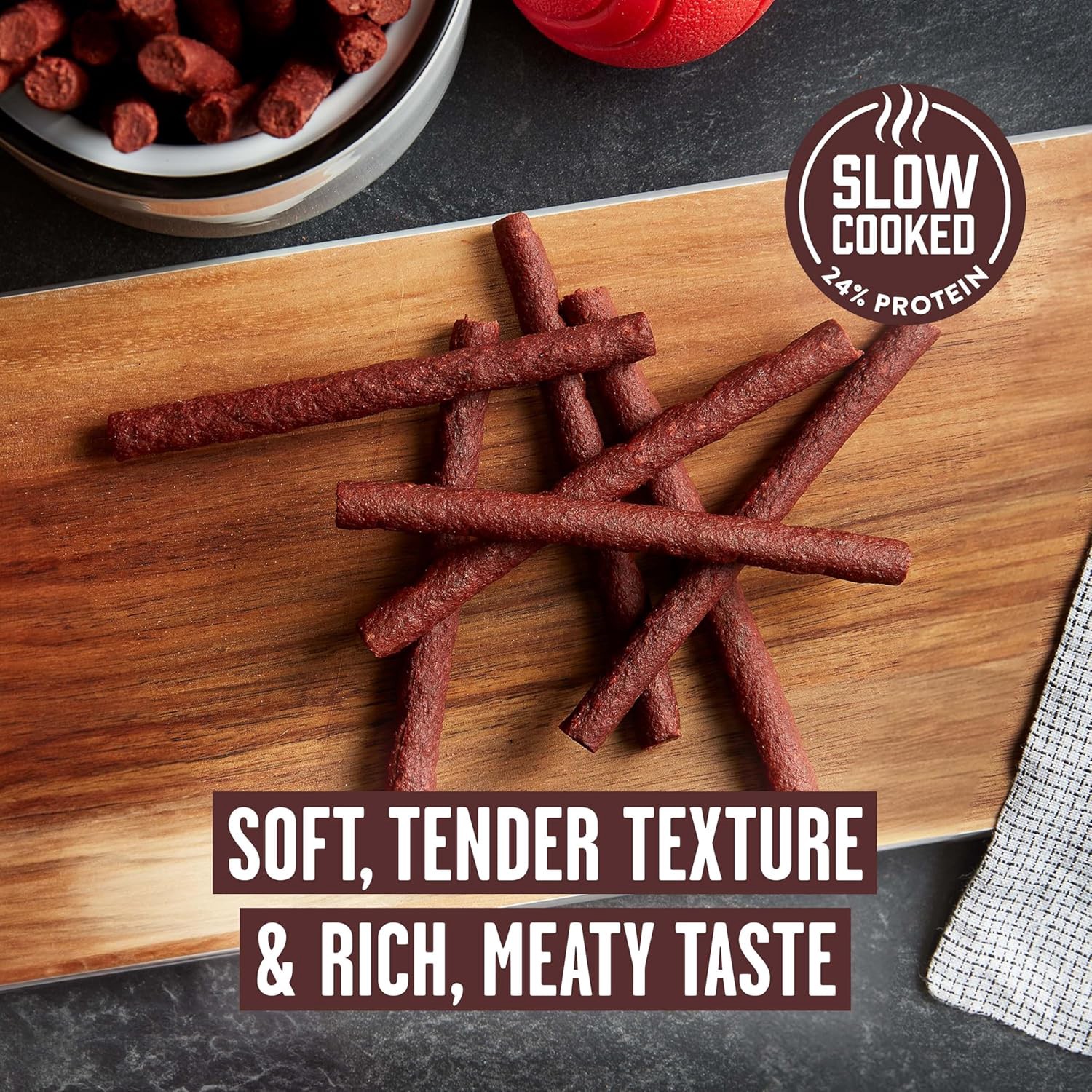 slide 5 of 6, Pup-Peroni No-rawhide chews for Dog beef Flavor 5.6 Ounce(s), 1 ct