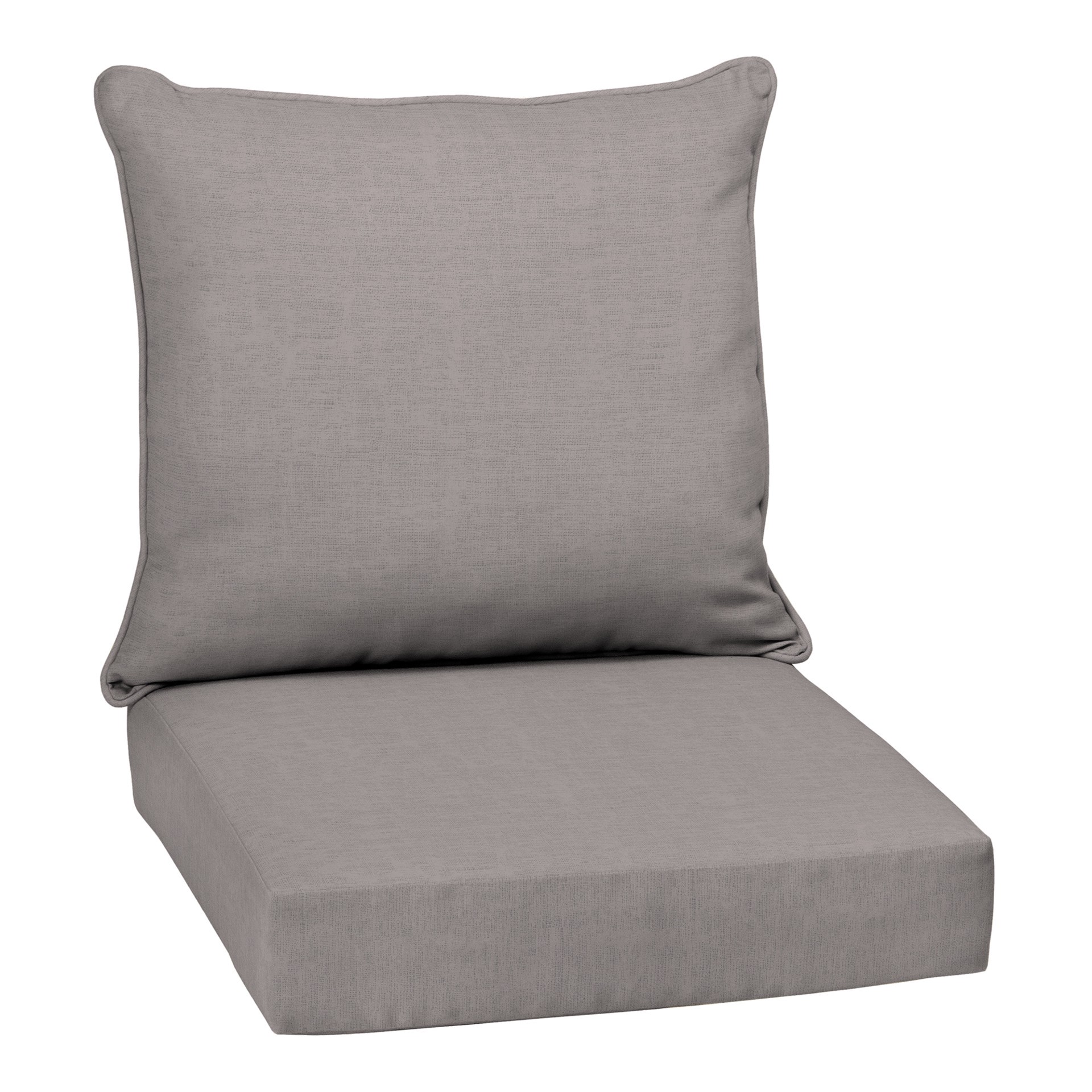 slide 6 of 6, Style Selections 24-in x 24-in Galena Block Print Deep seat patio chair cushion, 1 ct