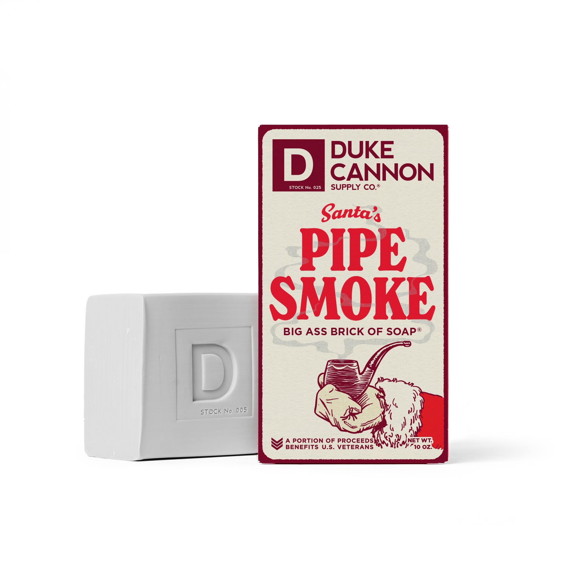 slide 1 of 1, Duke Cannon Supply Co. Big Brick Of Soap- Santa's Pipe Smoke, 1 ct