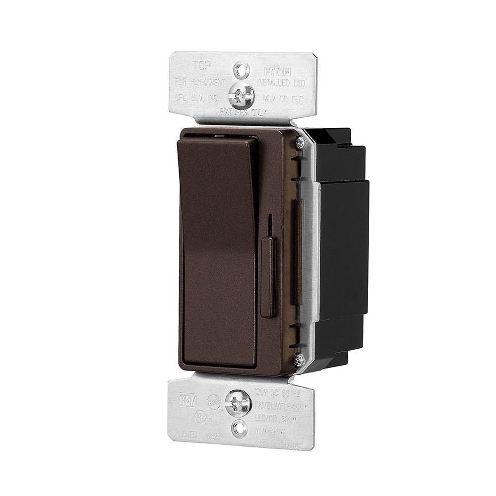 slide 2 of 3, Eaton Universal Single-pole/3-way LED Decorator Light dimmer Oil Rubbed Bronze, 1 ct