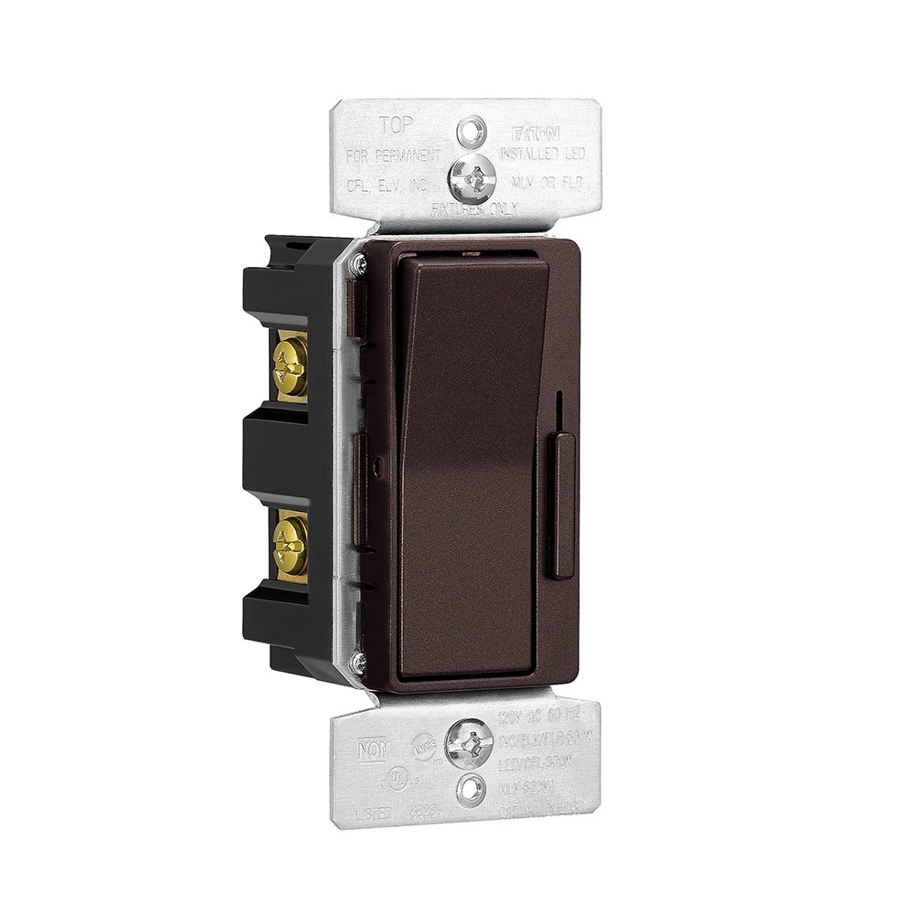 slide 3 of 3, Eaton Universal Single-pole/3-way LED Decorator Light dimmer Oil Rubbed Bronze, 1 ct