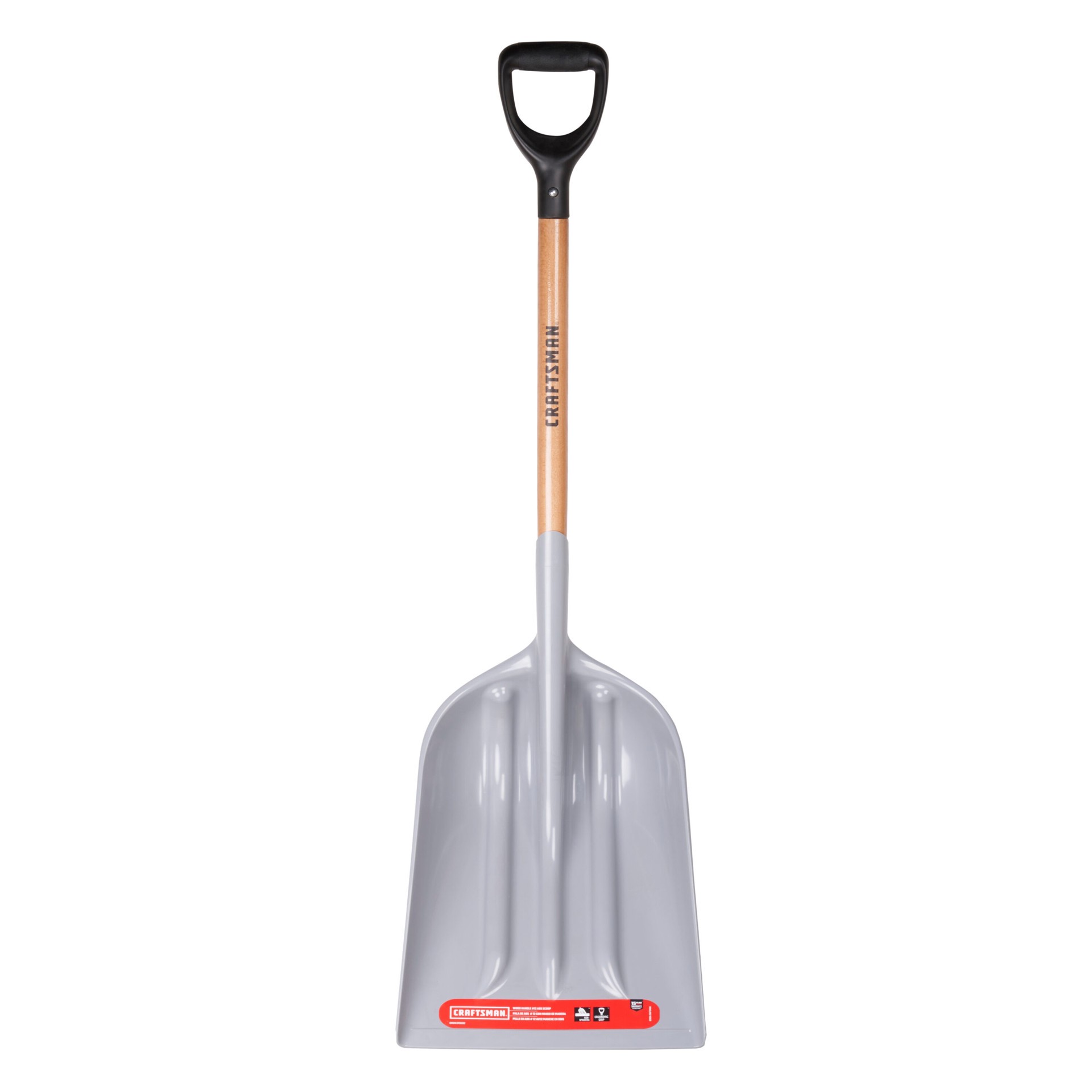 slide 1 of 6, CRAFTSMAN 27-in Wood D-Handle Scoop, 1 ct