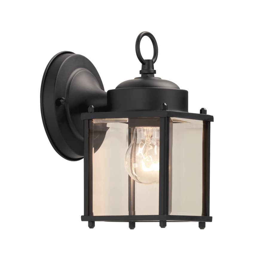 slide 2 of 6, Project Source Morlake 1 -Light 8.25-in H Matte Black Hardwired Outdoor Wall Light, 1 ct