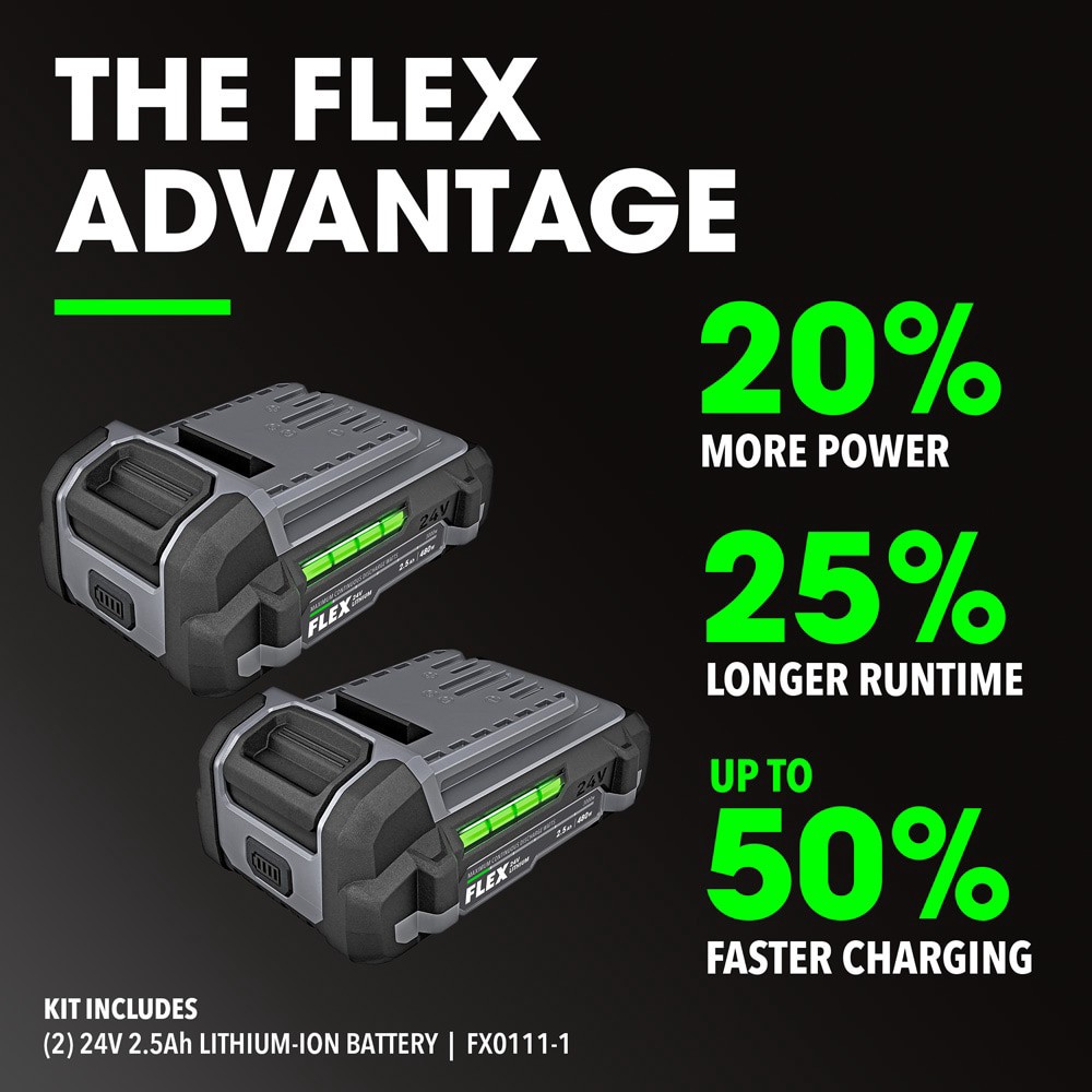 slide 2 of 6, FLEX 24-volt 4-Tool Brushless Power Tool Combo Kit with Soft Case (2-Batteries and Charger Included), 1 ct