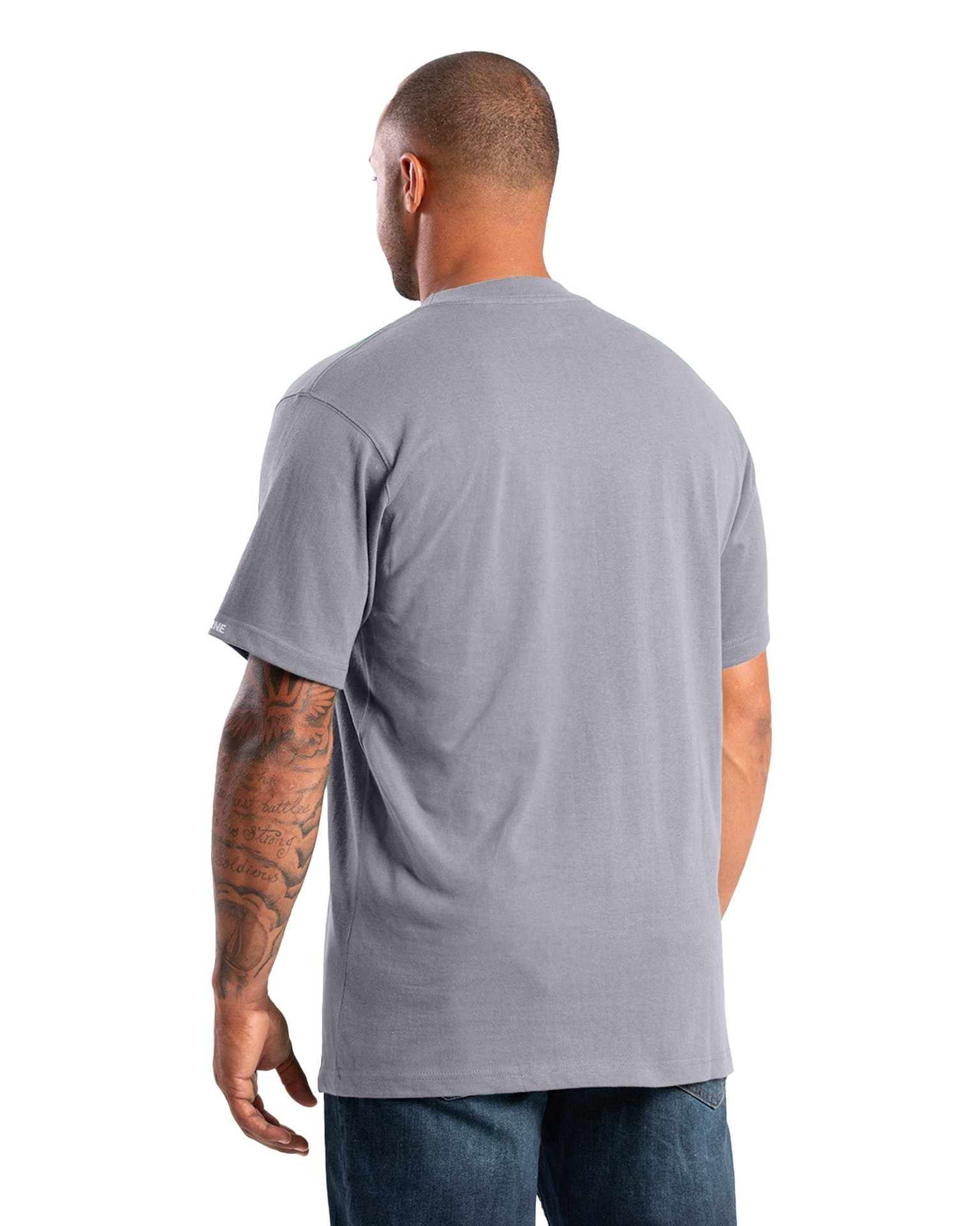 slide 3 of 4, BERNE APPAREL Men's Gray Heavy weight Jersey Short sleeve T-shirt ( XL ), 1 ct