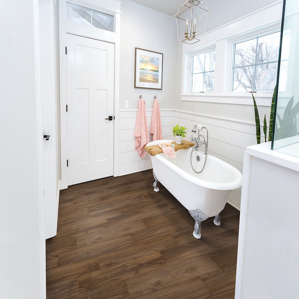 slide 4 of 6, STAINMASTER Fletcher Oak 22-mil x 9-in W x 47-in L Waterproof Luxury Vinyl Plank Flooring ( 18.78-sq ft Carton ), 1 ct